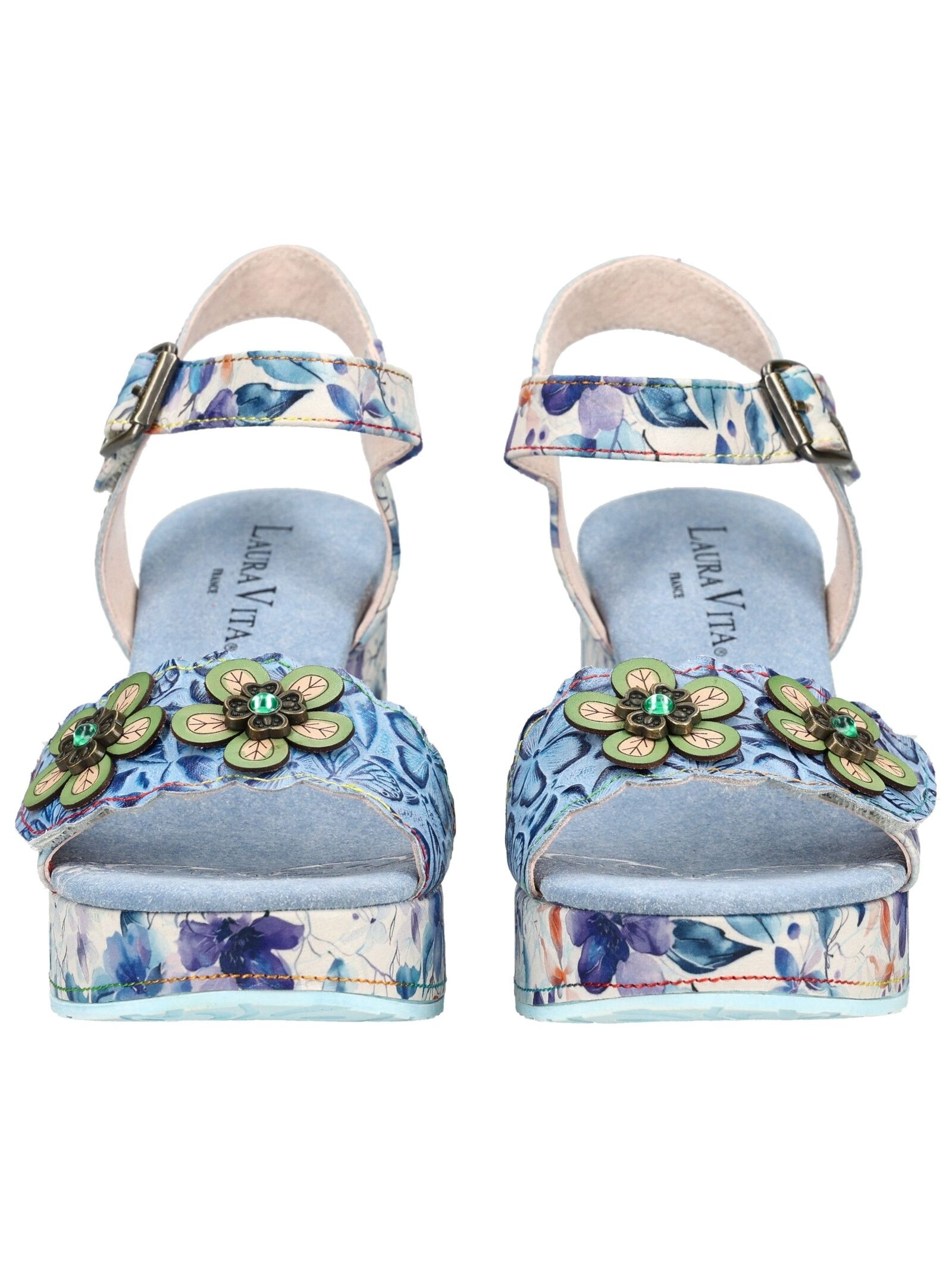 LAURA VITA Riemchensandale »LAURA VITA Sandalen Leder/Textil«
