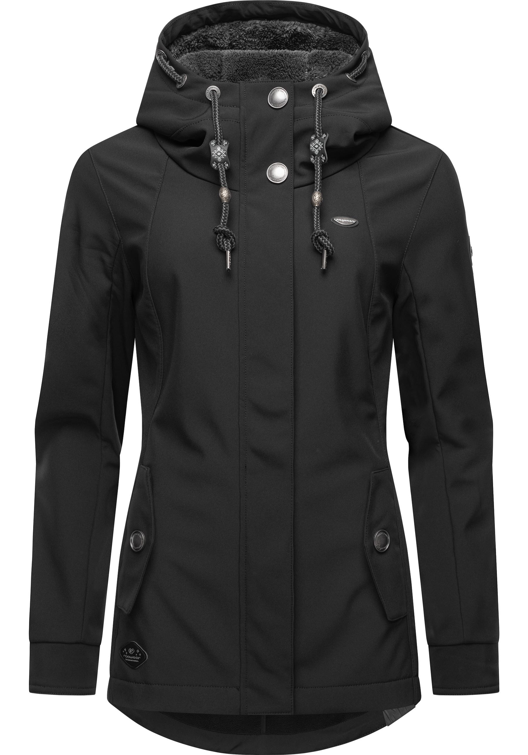 Ragwear Softshelljacke "Monadde Softshell", mit Kapuze, Praktische Softshell Damenjacke