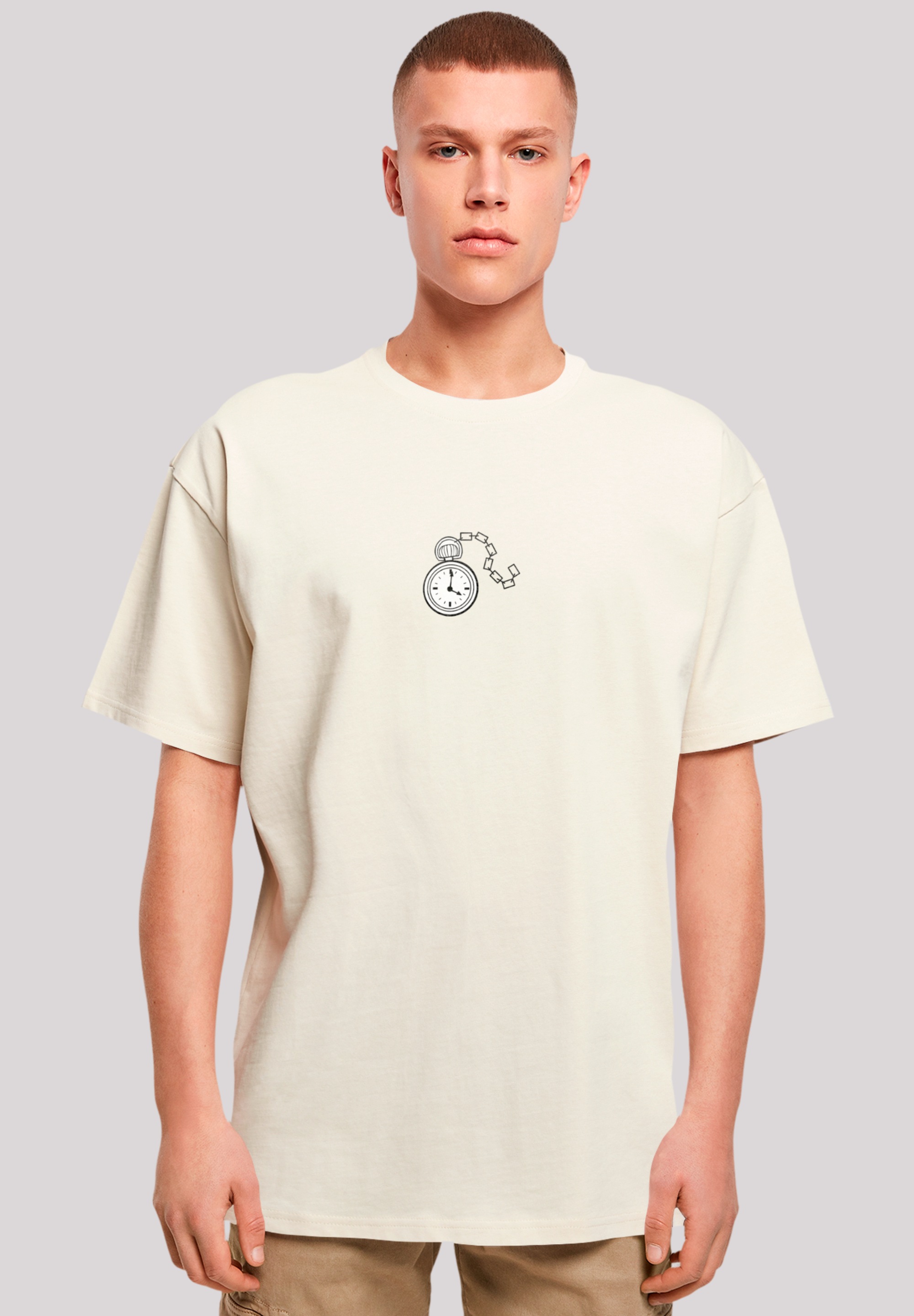 F4NT4STIC T-Shirt »Alice im Wunderland Uhr Hase«, Premium Qualität, Nostalgie, Kinderserie