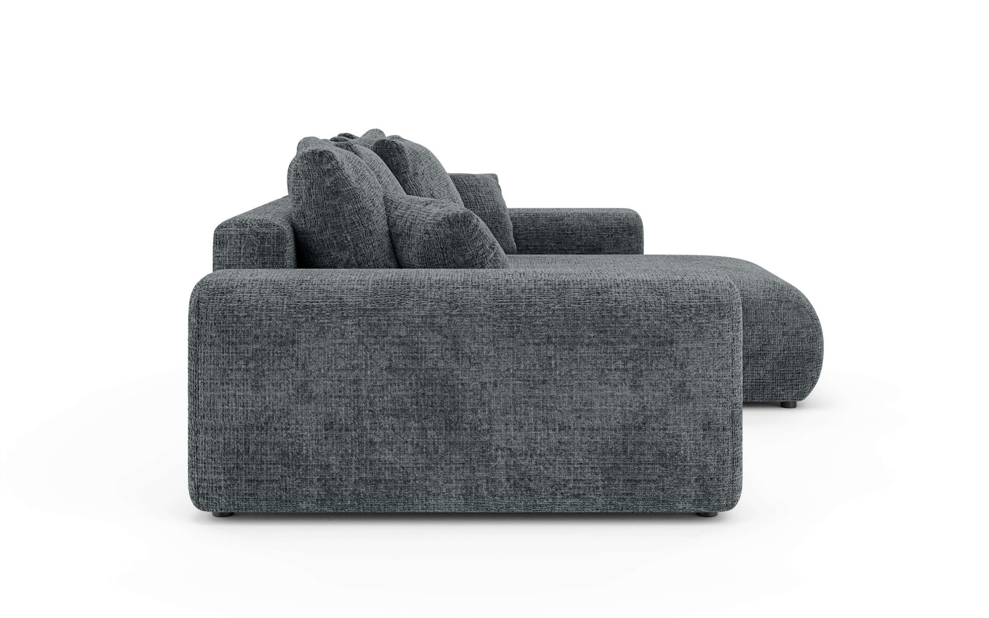 Home affaire Ecksofa »LAKESIDE mit Bettfunktion und Bettkasten, B/T/H 257/166/84 cm«, L-Form, Recamiere beidseitig montierbar, mit Wellenunterfederung