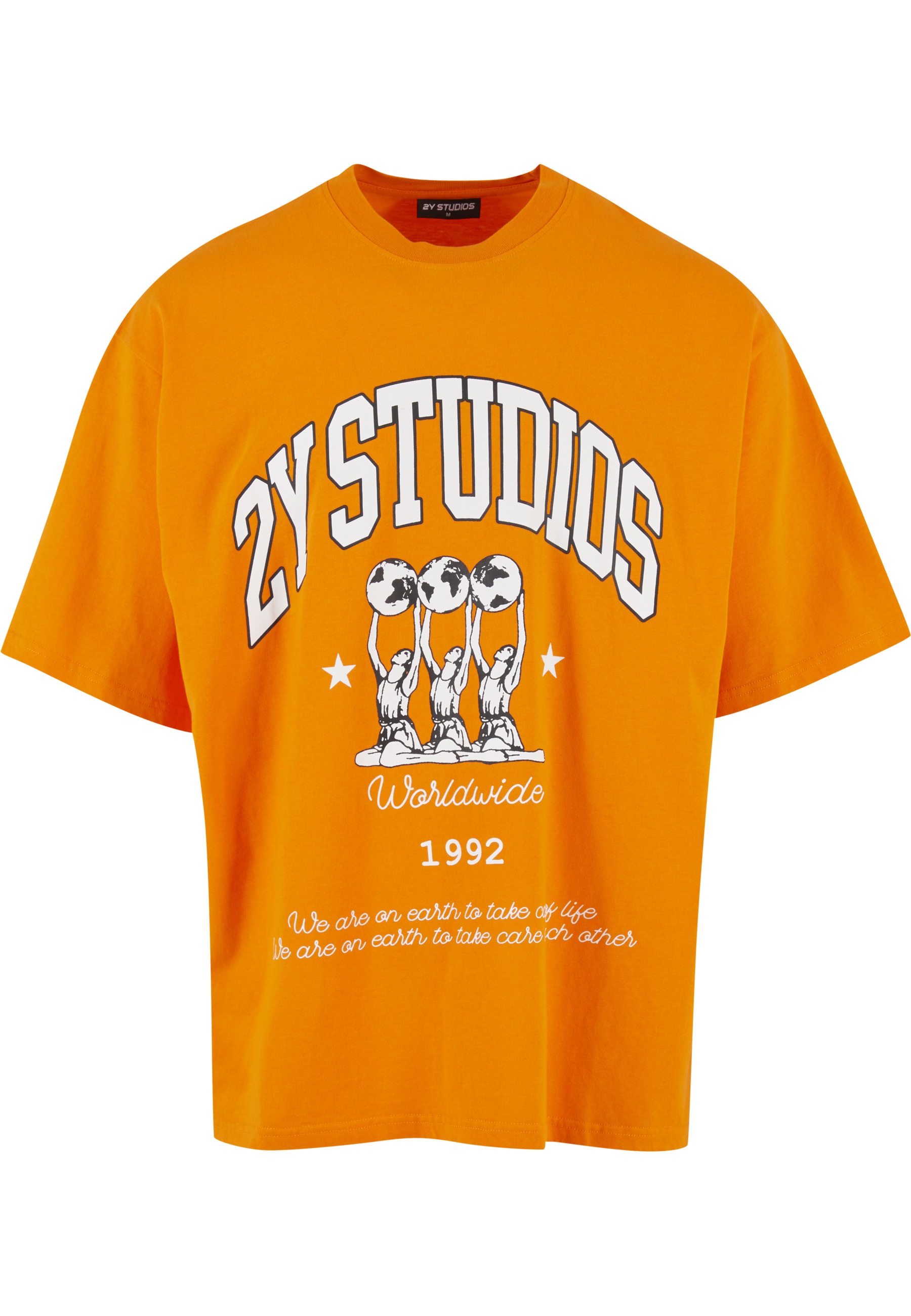 2Y Studios T-Shirt "2Y Studios Herren 2Y Globus Oversize Tee" 1 Stk.