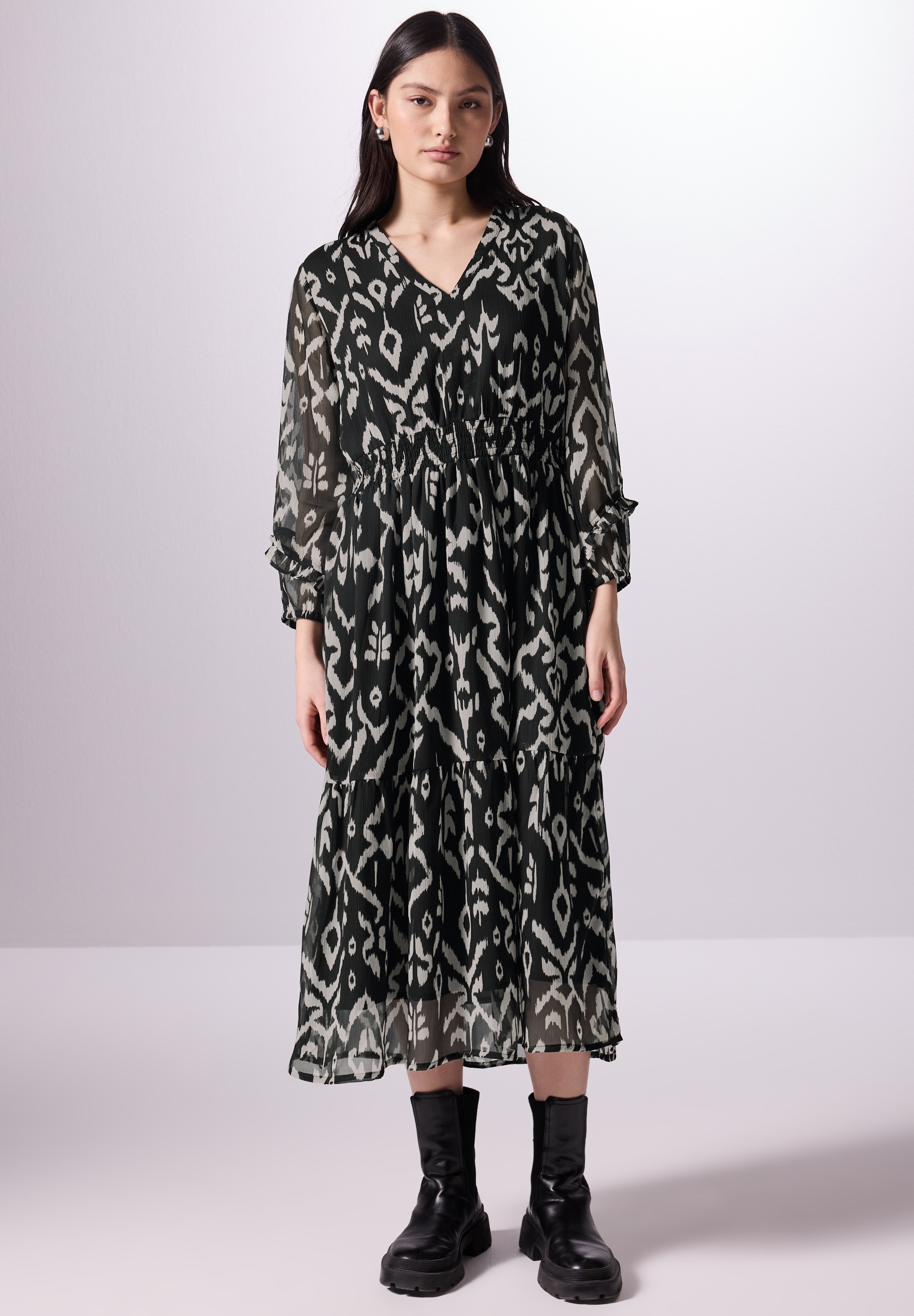 STREET ONE STUDIO Midikleid su grafinis Muster