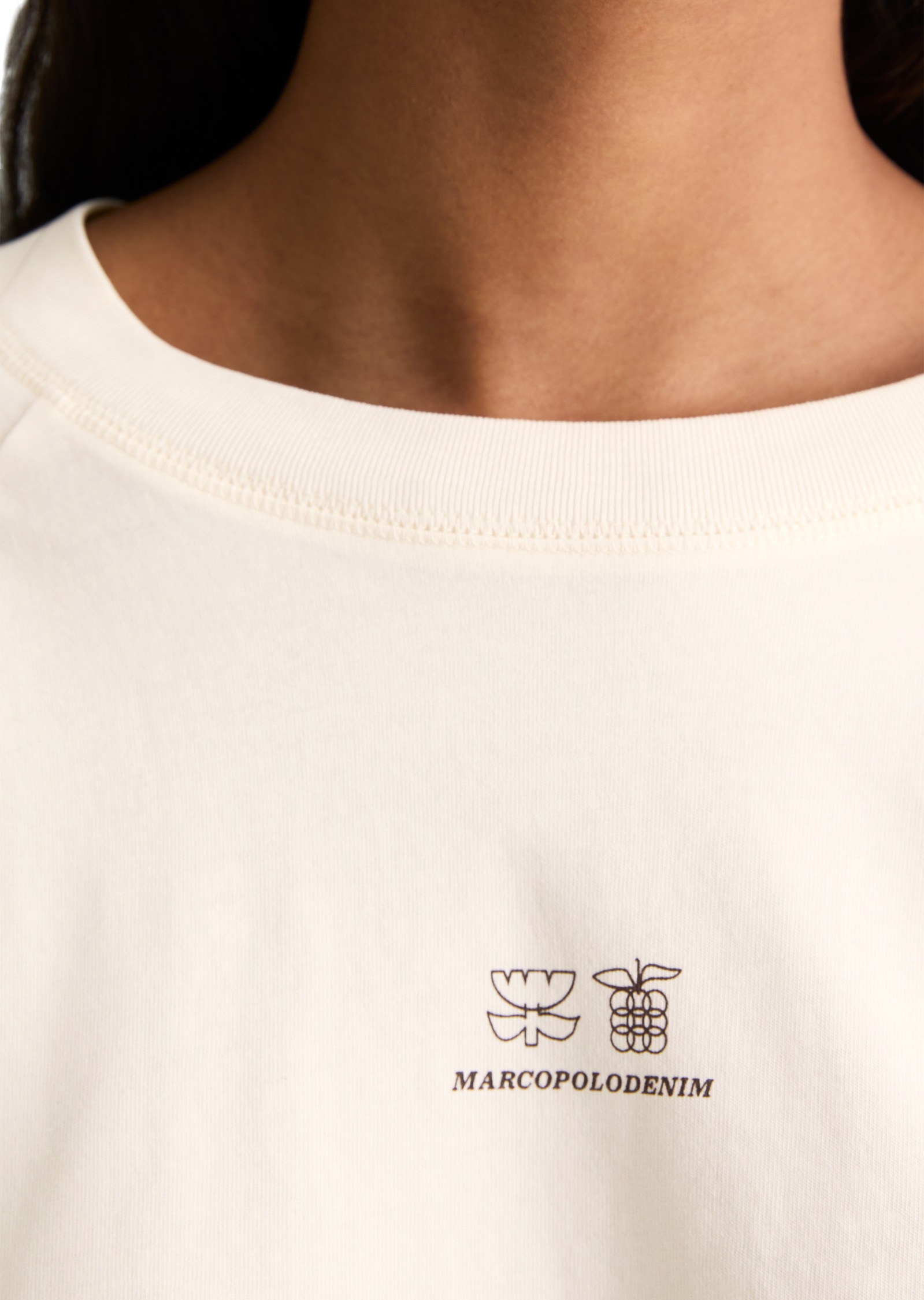 Marc O'Polo DENIM Langarmshirt »mit Streifen-Prints am Ärmel«