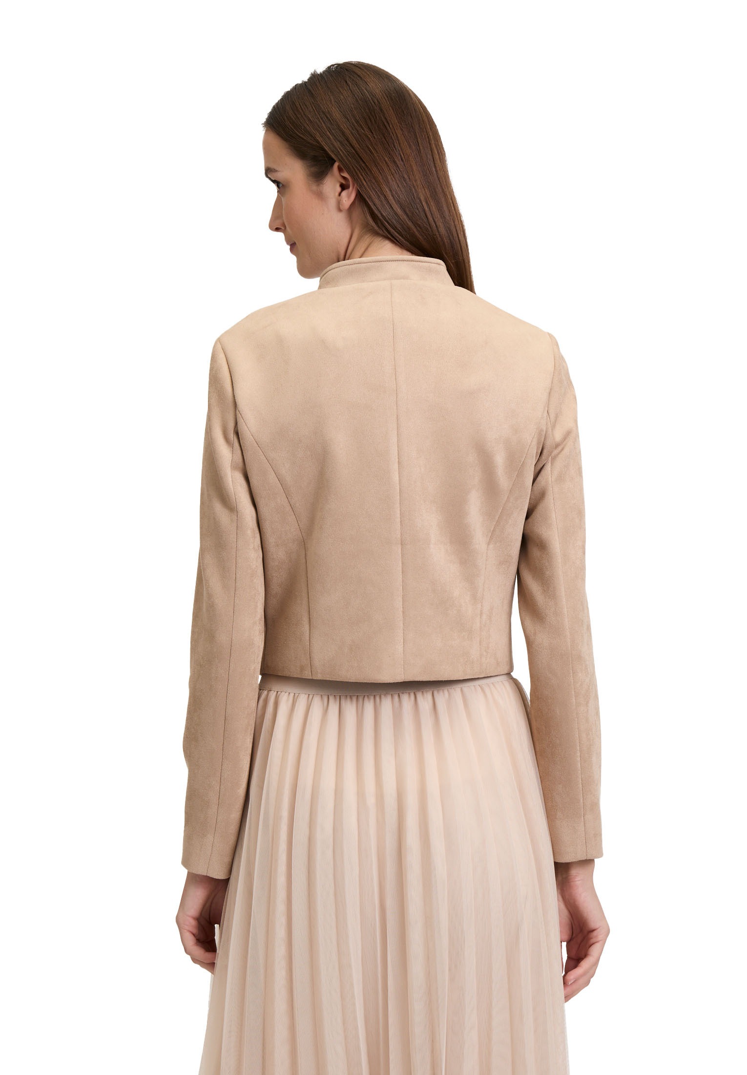 Betty&Co Jackenblazer »Betty & Co Damen Bikerjacke mit Stehkragen«, Material