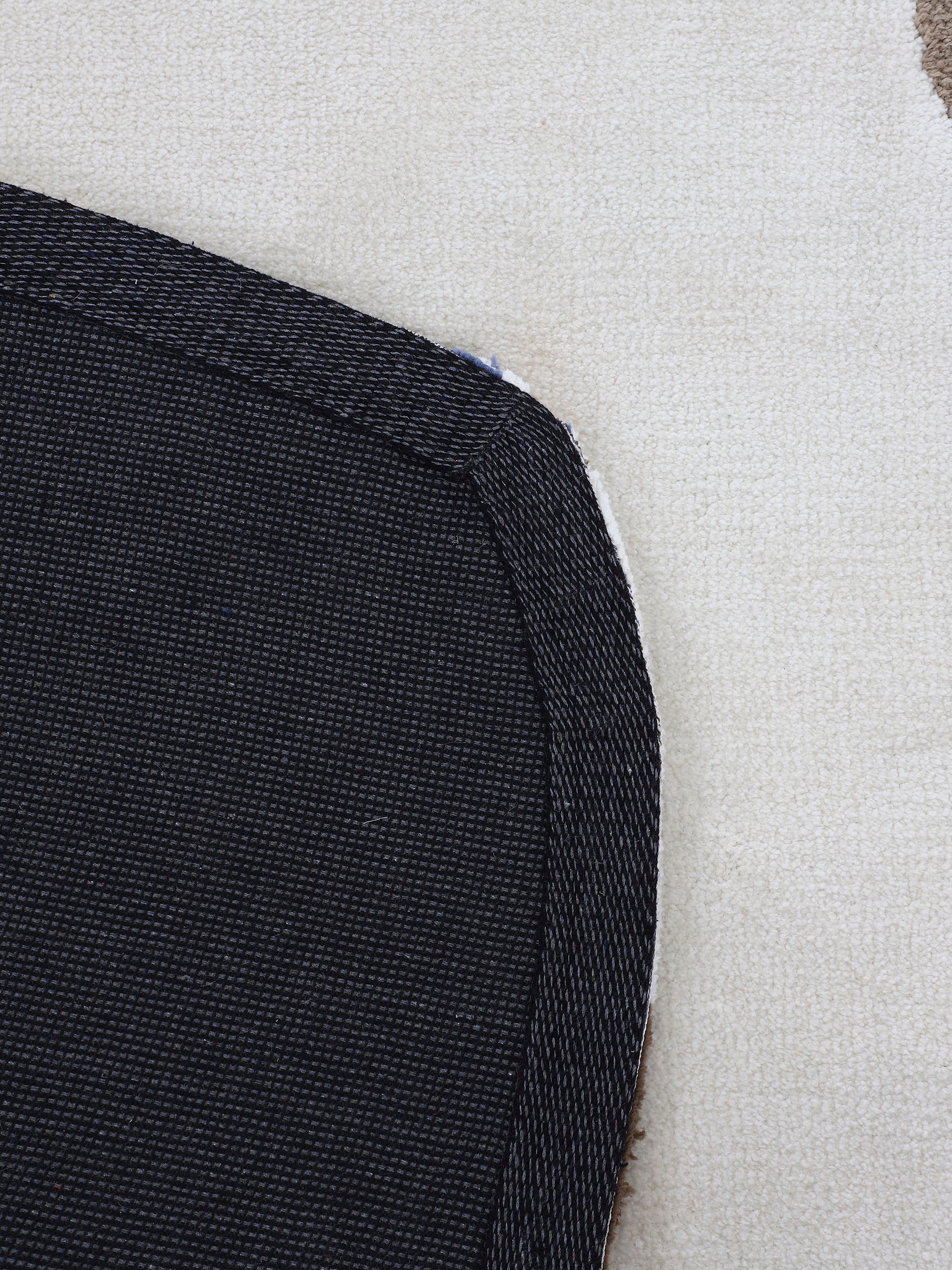 carpetfine Teppich »Holly 6«, wellenförmig, 12 mm Höhe, Uni-Farben, mit Bordüre, Wohnzimmer