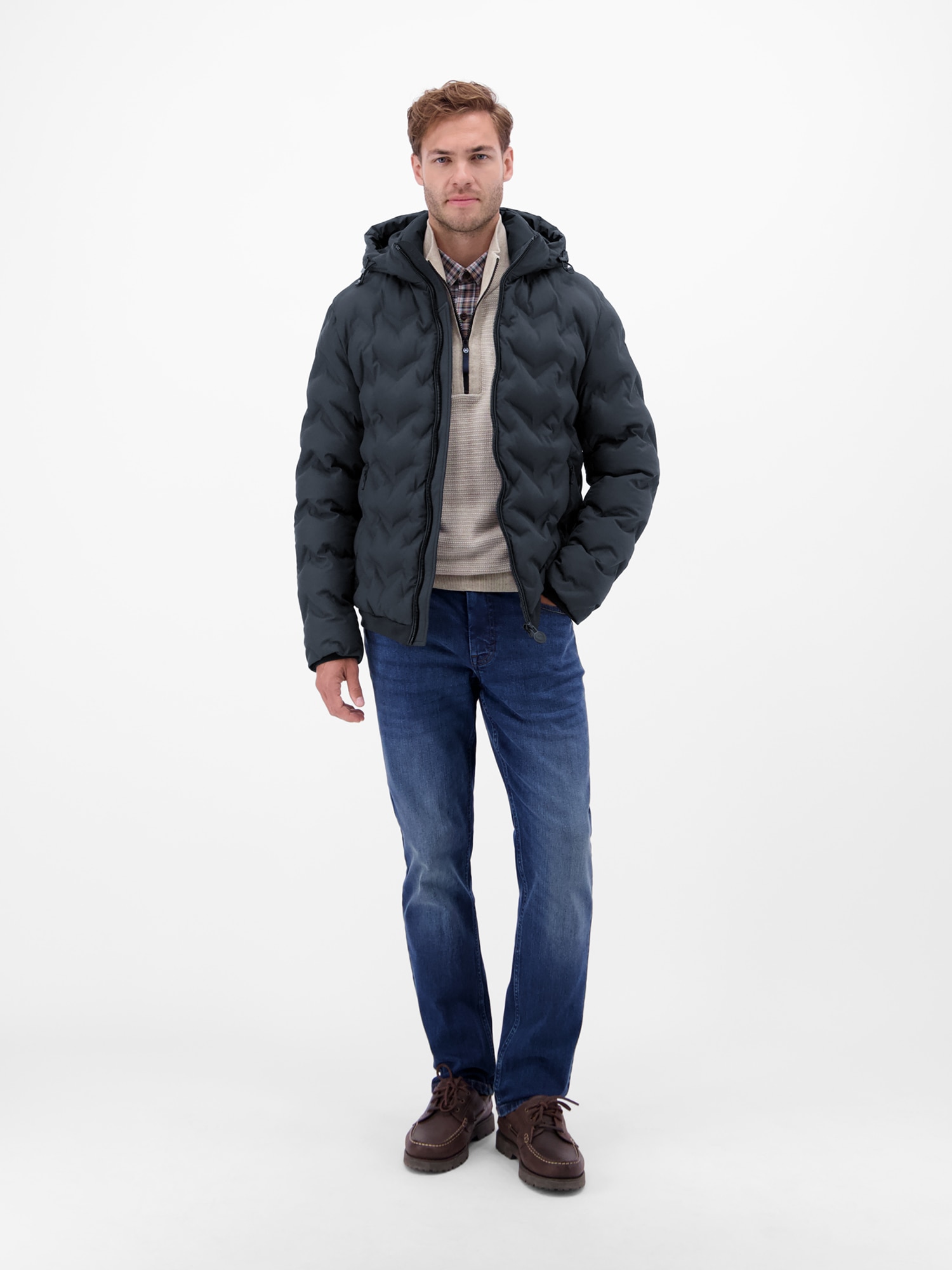 LERROS Steppjacke »LERROS Herren Funktions-Steppjacke«, mit Kapuze, Wasser- und windabweisend, atmungsaktiv