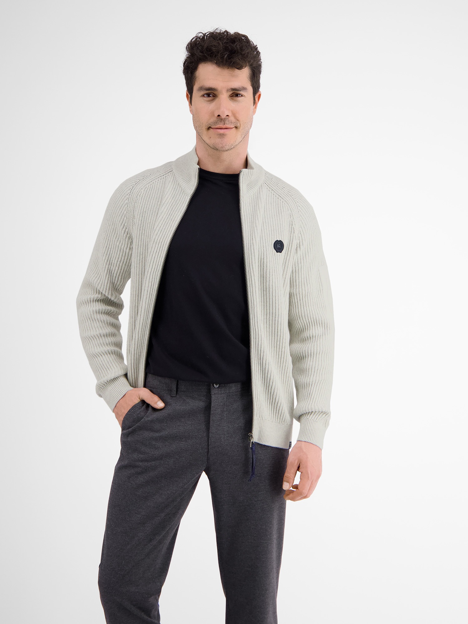 LERROS Strickjacke »LERROS Strickjacke im Fishermanstyle«