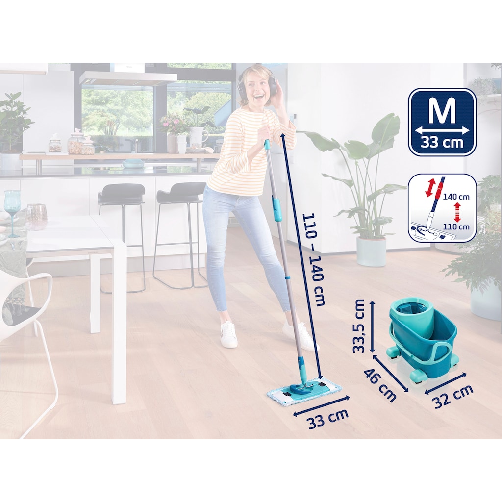 Leifheit Bodenwischer-Set »Clean Twist M Ergo mobile«, (Set)