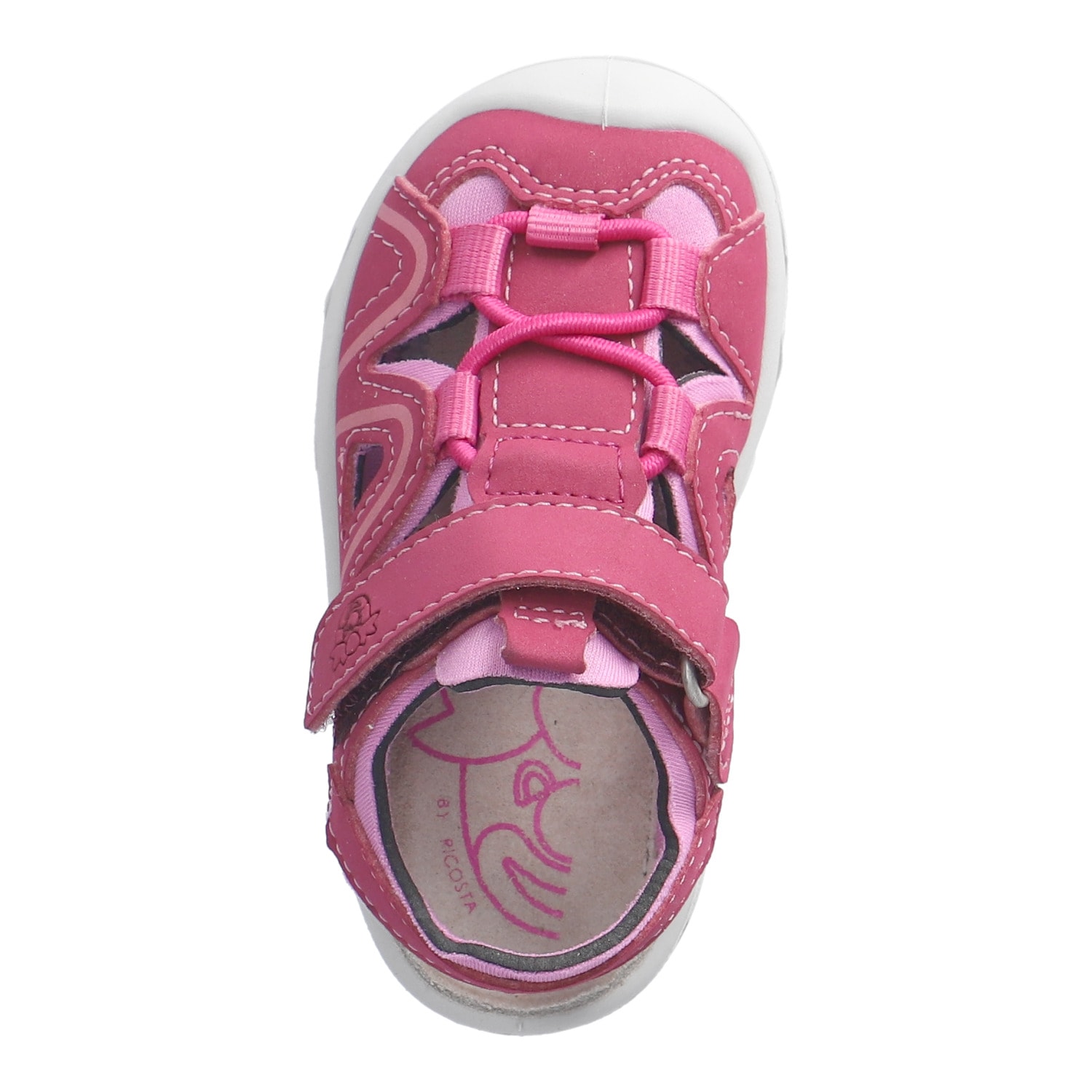 PEPINO by RICOSTA Sandale »Gary WMS: mittel«  Badeschuh mit Klett, Größenschablone zum Download