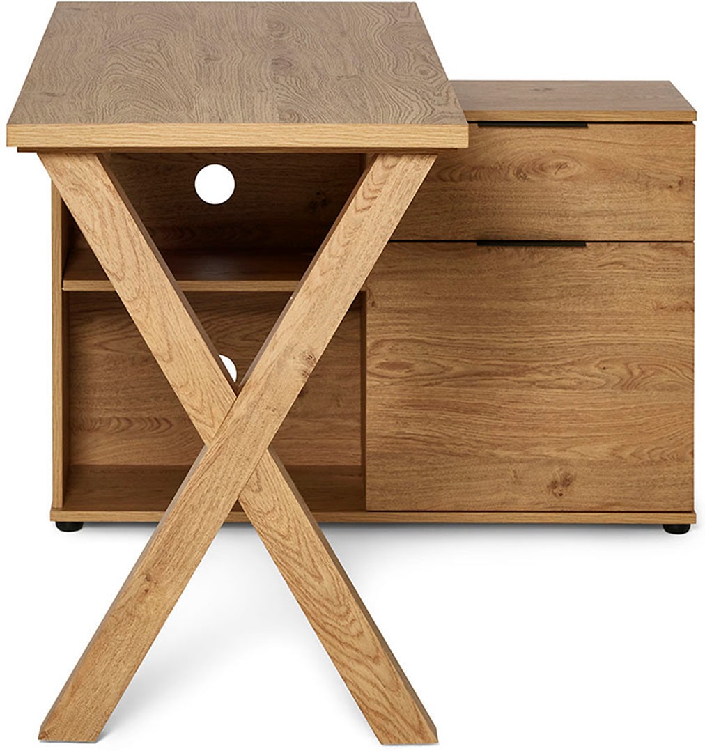 Jahnke Eckschreibtisch »X-CLUB C 40 E« 1 Stk. tlg. wechselseitig montierbar, X-Gestell