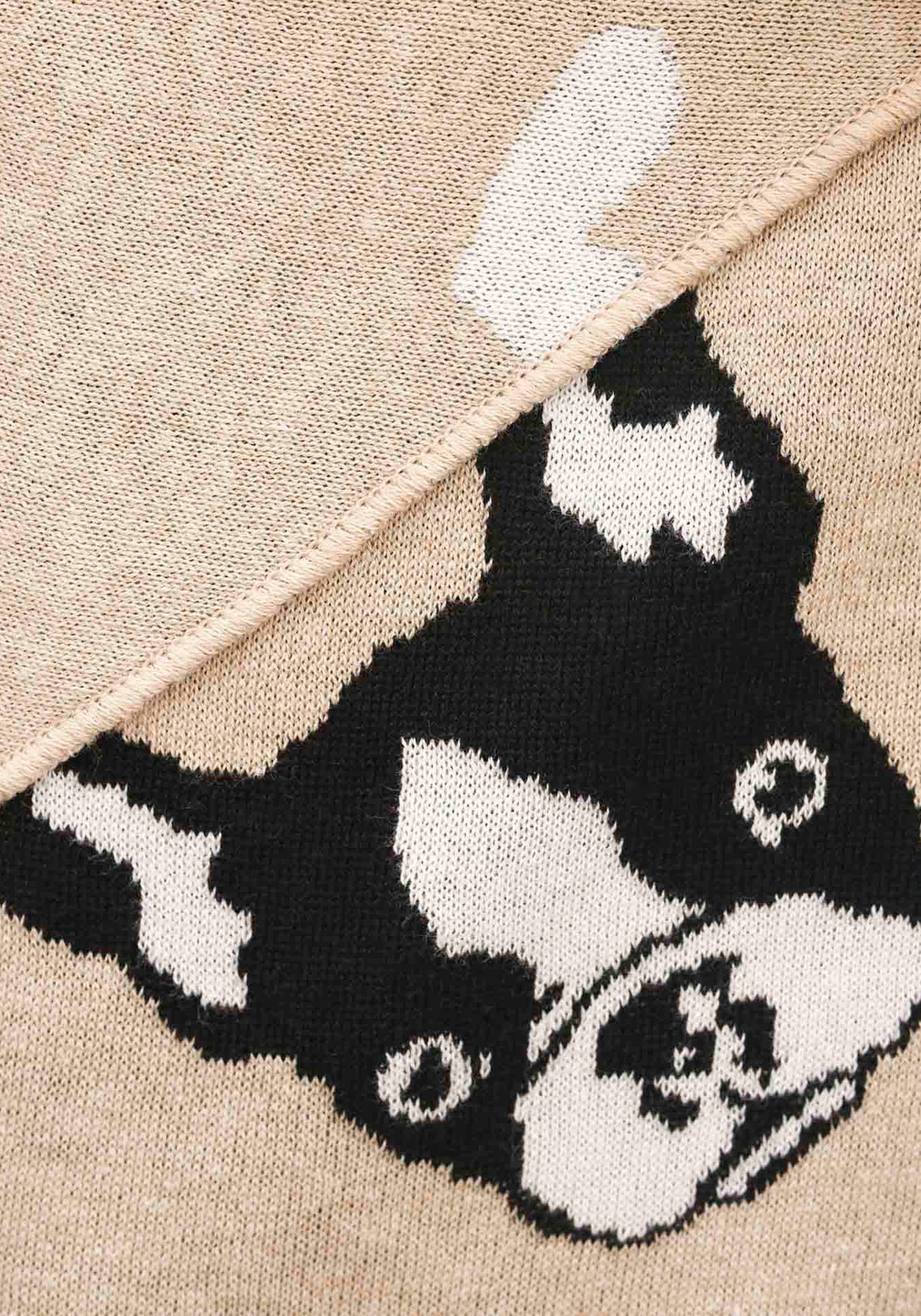 Zwillingsherz Modetuch »Dreieckstuch BW "Herzens Hund"«, mit Hundekopf, für Hundeliebhaber