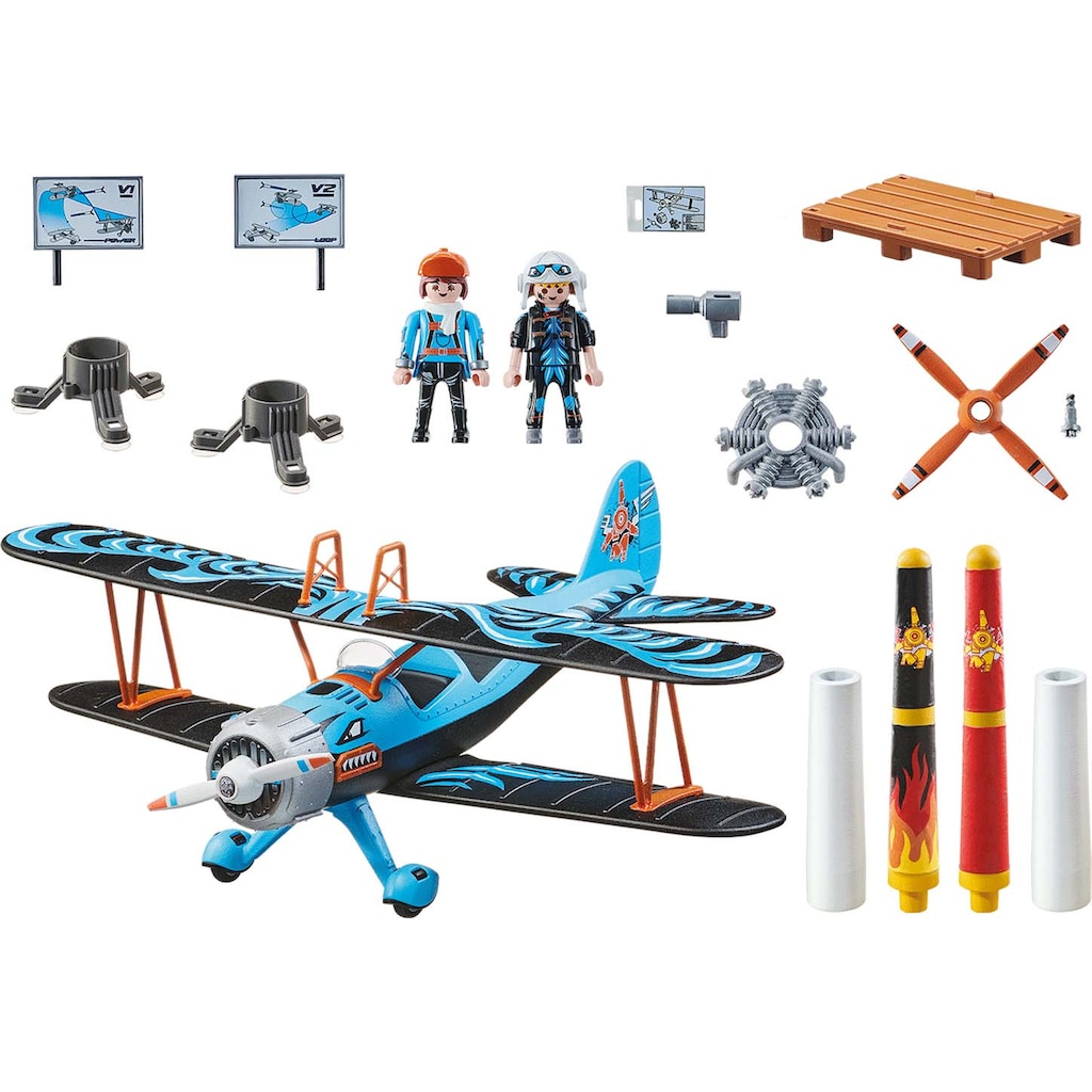 Playmobil® Konstruktions-Spielset »Doppeldecker "Phönix" (70831), Air Stuntshow«, (45 St.)