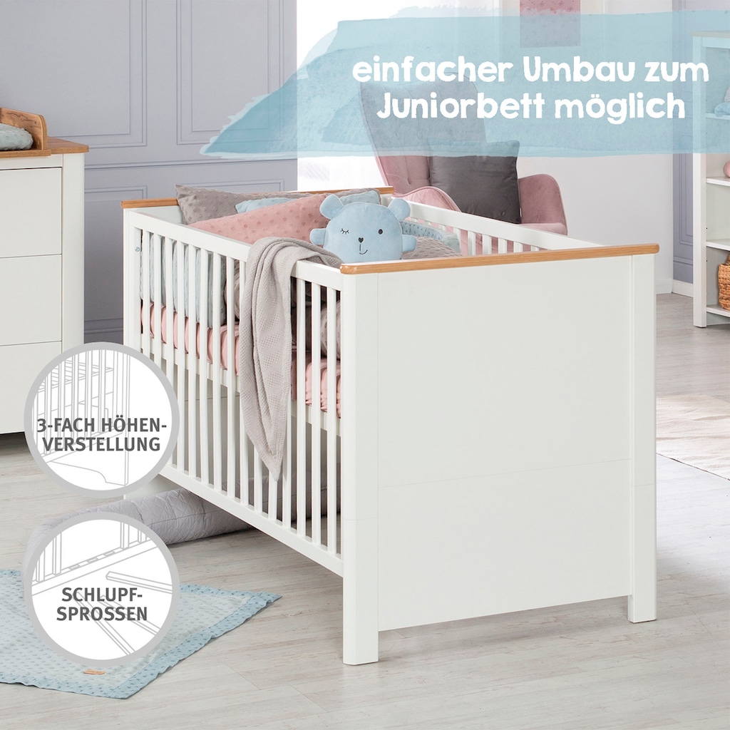 roba® Babybett »Ava«, Made in Europe; Kinderbett, Gitterbett