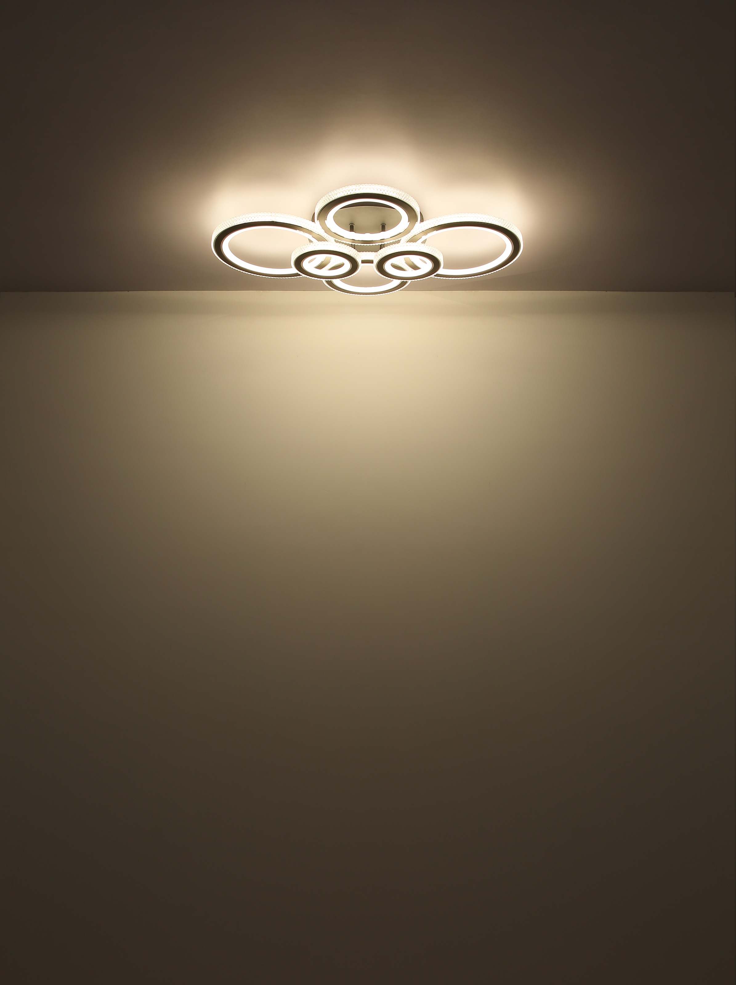 GLOBO LIGHTING LED Deckenleuchte »KORA«, Leuchtmittel LED-Modul | LED fest integriert, Deckenlampe/schwarz/anthrazit/Kunststoffkristalle
