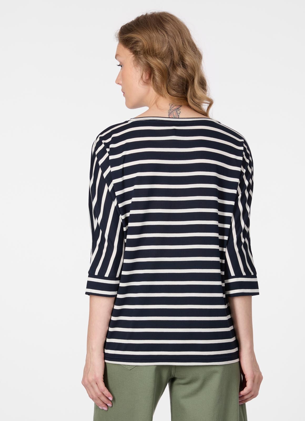 Ragwear 3/4-Arm-Shirt »SHIMONA STRIPES« Viskosemischung mit gestreifter Optik