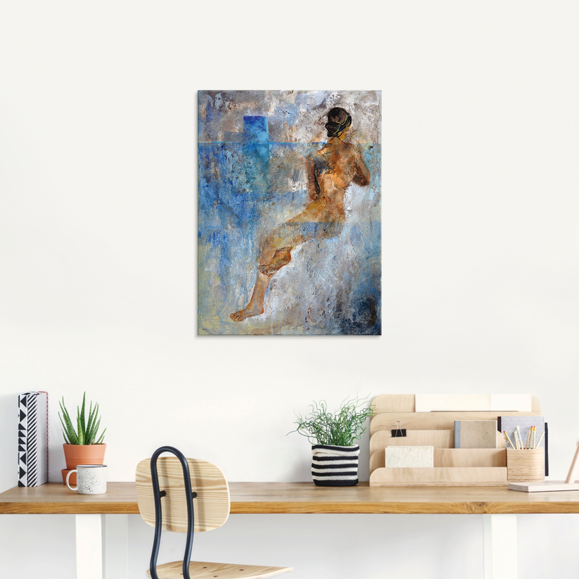 Artland Glasbild »Nackt Barbara«, Frau, (1 St.), in verschiedenen Größen