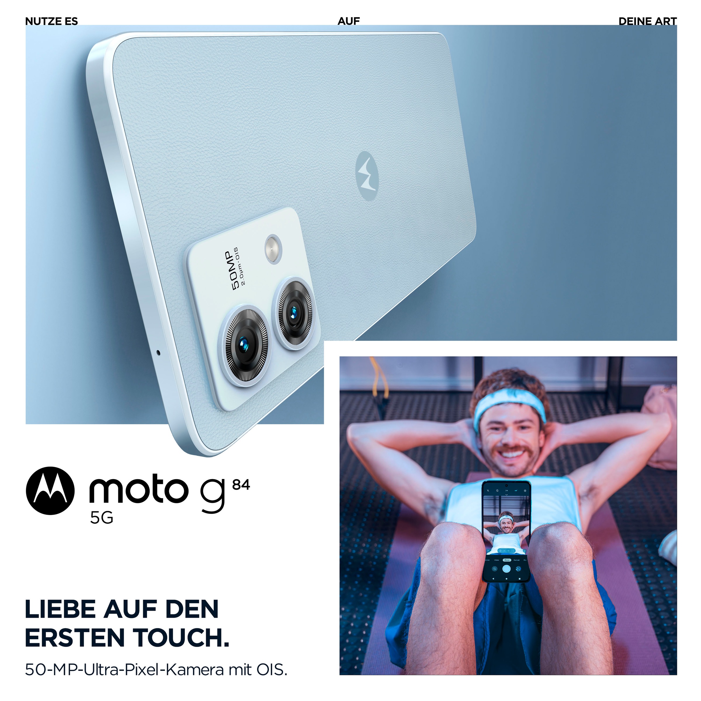 Motorola Smartphone »moto g84 5G«, Marshmallow Blue