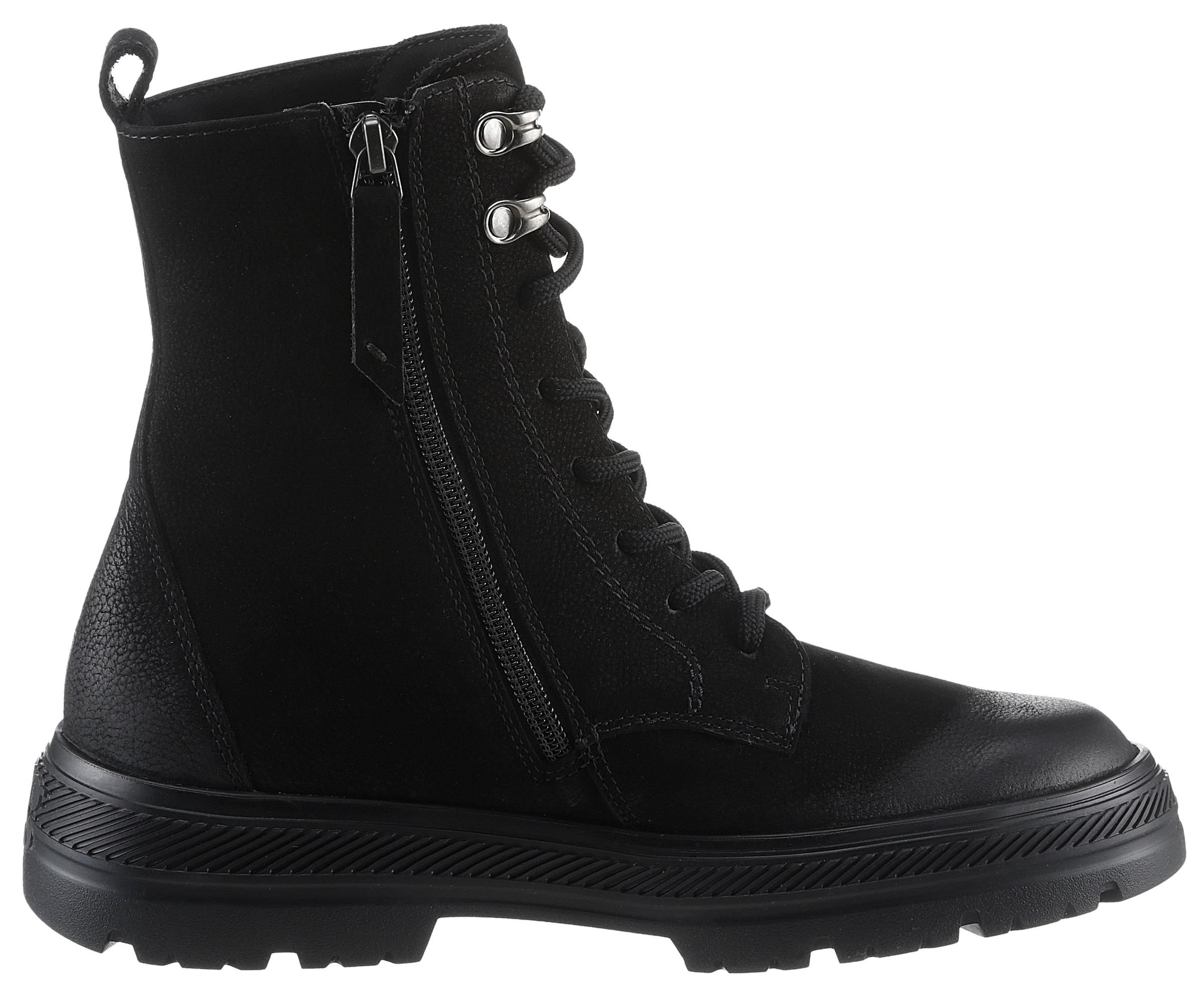 Paul Green Schnürboots, Blockabsatz, Schnürstiefelette, wasserabweisende GORE TEX-Membran