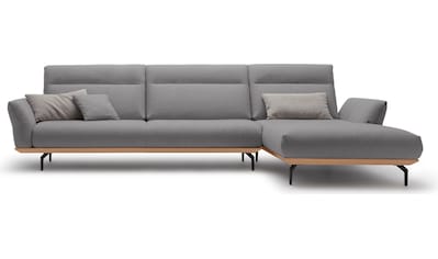 hülsta sofa Ecksofa »hs.460«, Sockel in Eiche, Winkelfüße in Umbragrau, Breite 338 cm kaufen