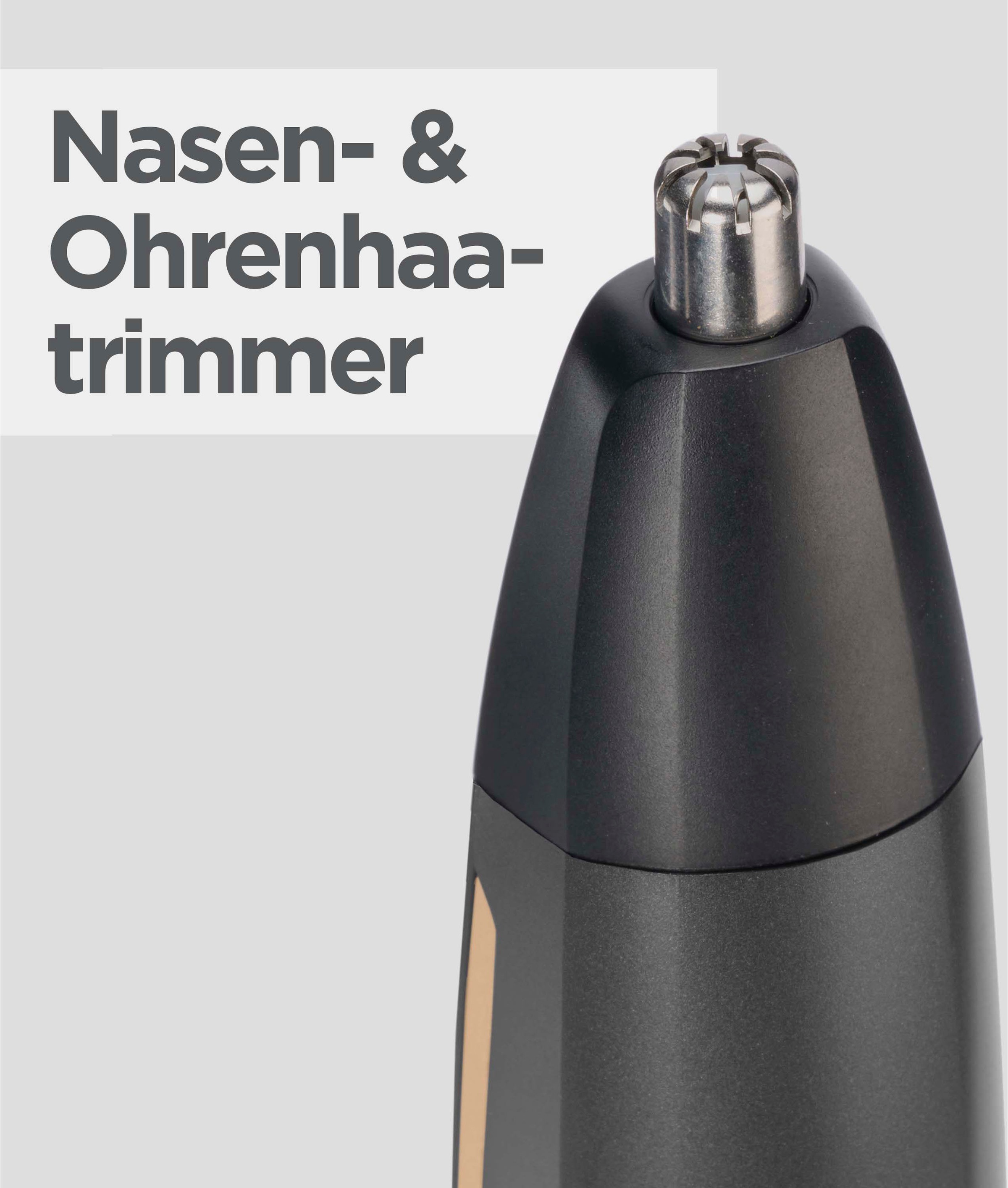 BaByliss Multifunktionstrimmer »Graphite Multi Trimmer MT987E«, 5 Aufsätze, Langlebige Graphit-Klinge, 12-in-1 Funktionr