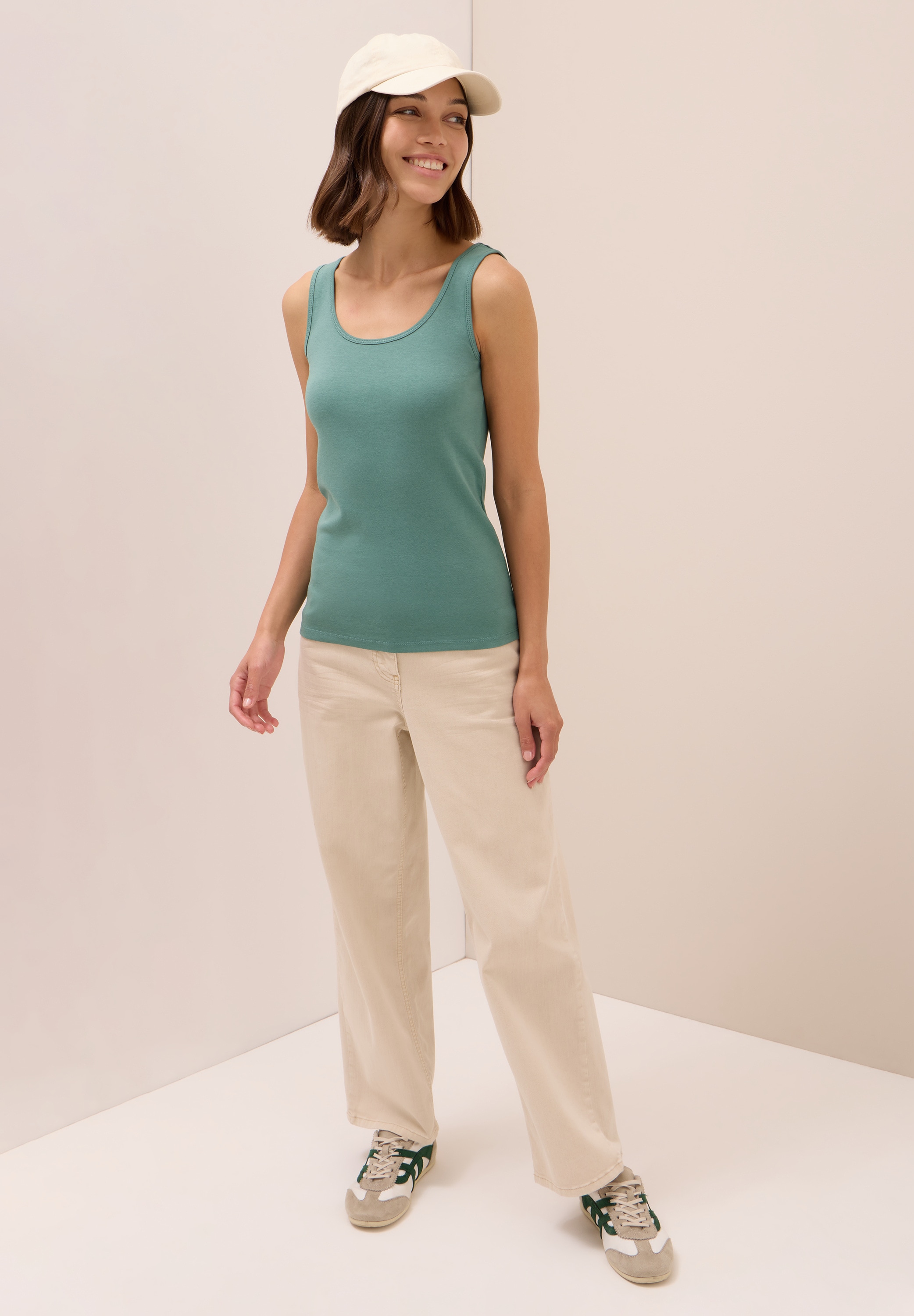 Cecil Shirttop »Style Linda«, in Unifarbe
