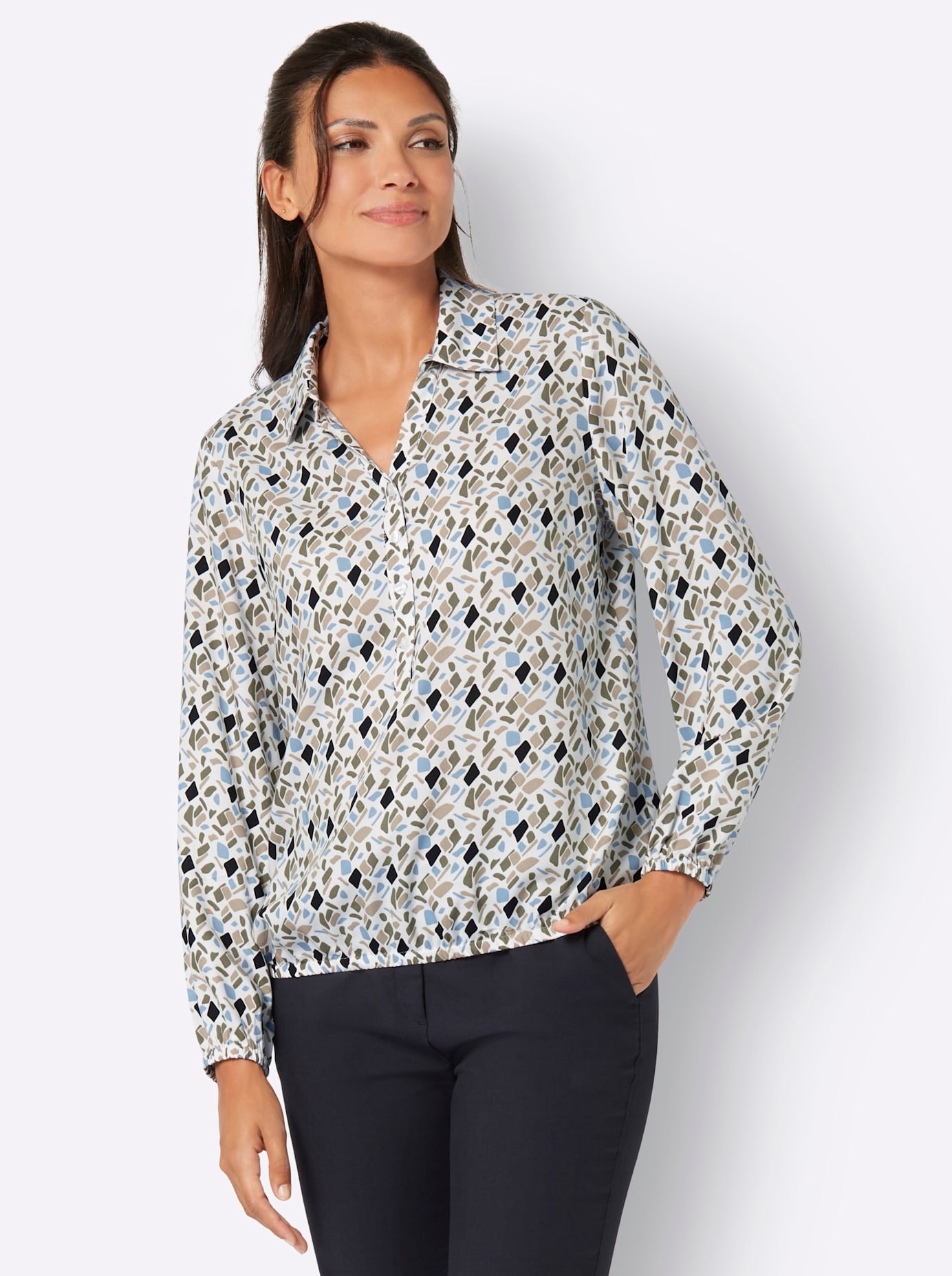 Classic Basics Druckbluse