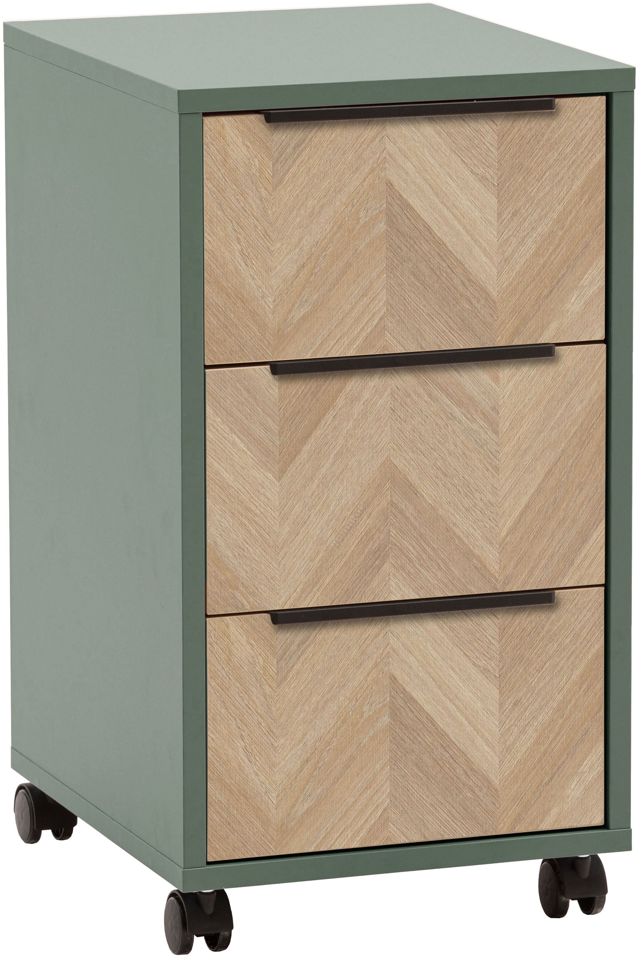 Rollcontainer SCHILDMEYER, B:32,6cm H:59,7cm T:39,1cmpistazie, FSC-zertifizierter Holzwerkstoff, Büro, Rollwagen, "Piazza, Breite 32,6 cm", Made in