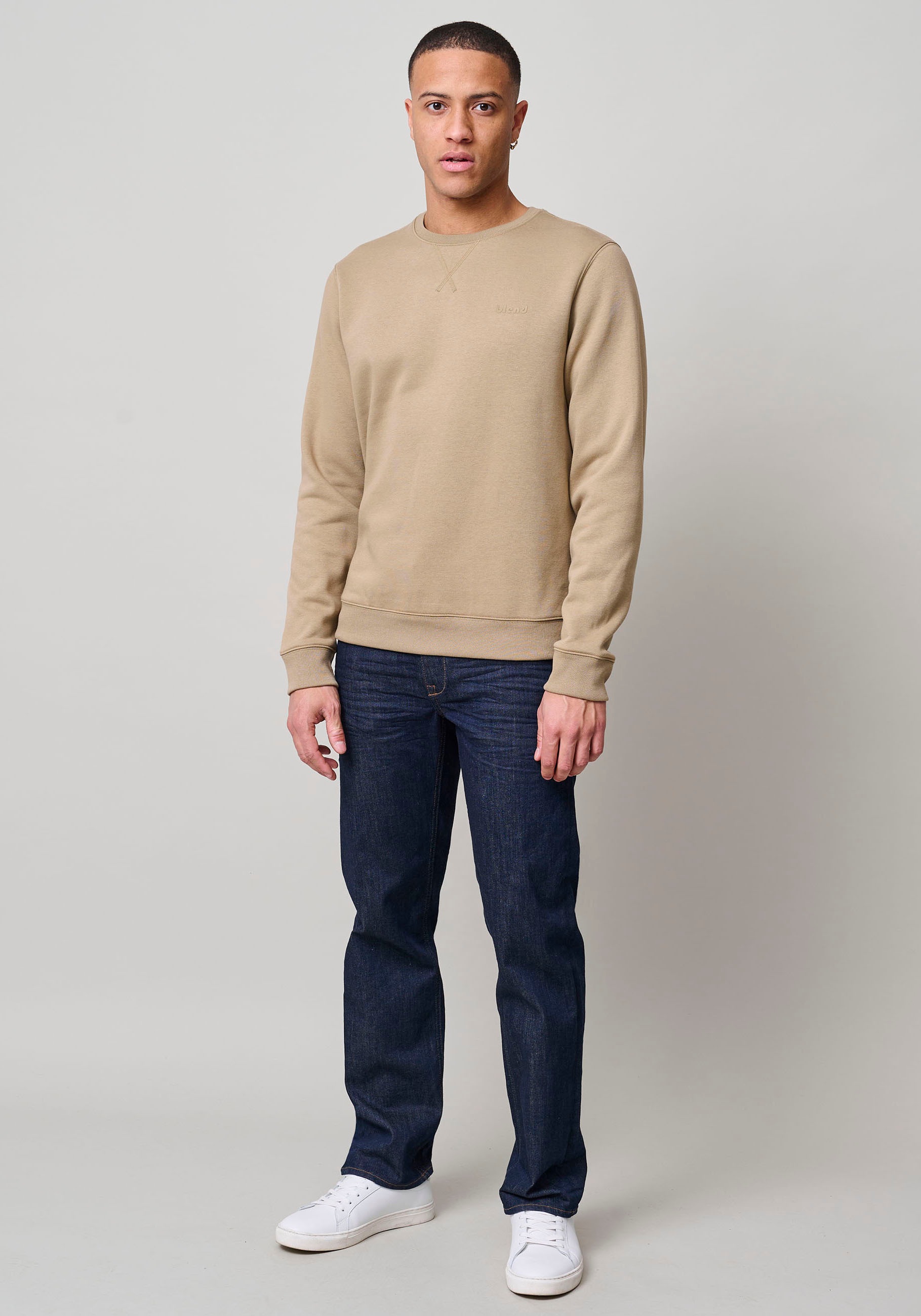 Blend BHDownton Crew Sweatshirt Sand Größe S 7