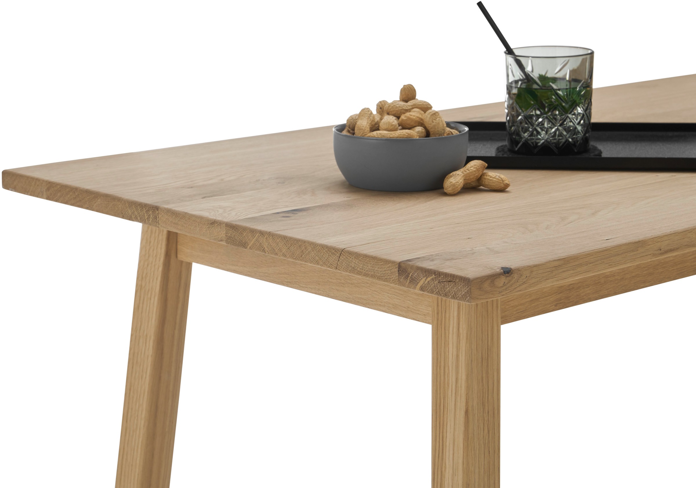 Stolkom Bartisch »Jules Eiche Massivholz geölt, Hochtisch BxHxT 120x104x60 cm«, Skandi Look Eiche Massivholz geölt durchgehende Lamelle