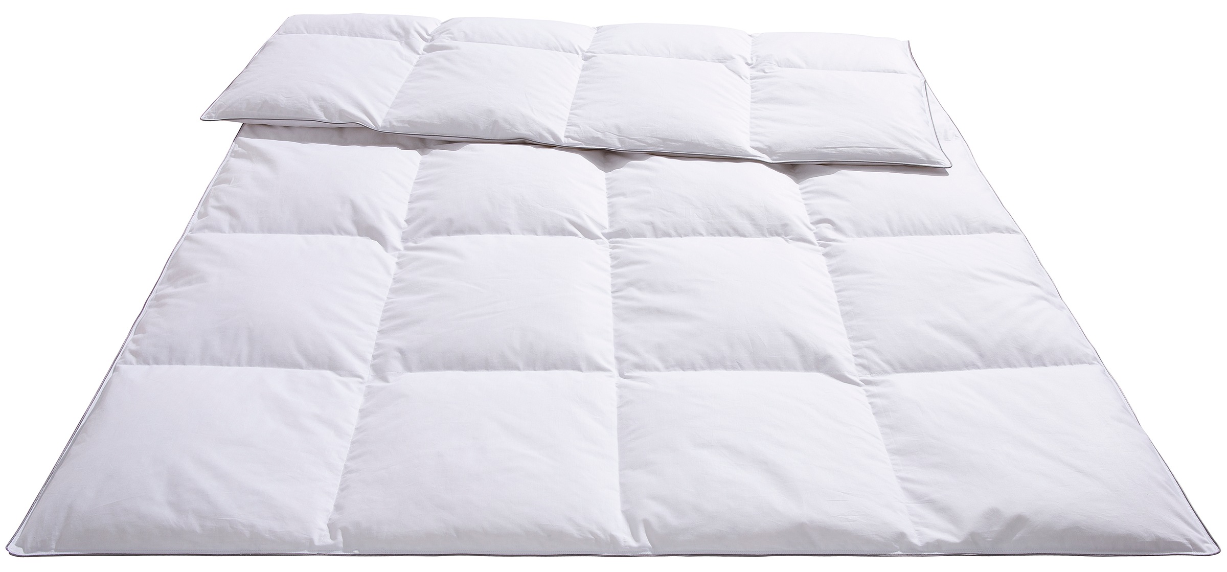 OTTO home Daunenbettdecke "Sorsele, Bettdecke 135x200 cm, 155x220 cm und weitere Größen" extrawarm Füllung 60% Daunen & 40% Federn Bezug Baumwolle 1 Stk. tlg. Bettdecken, Sommer, Winter, 4 Jahreszeiten, Decke, Made in Germany
