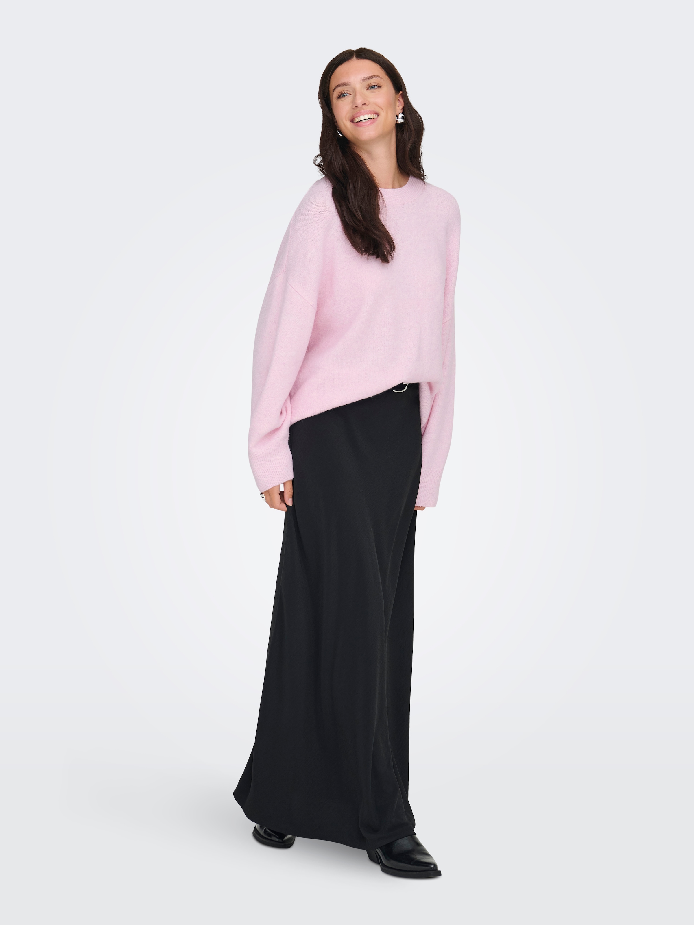 JDY Strickpullover »JDYSONJA L/S O-NECK PULLOVER KNT NOOS« Materialmix