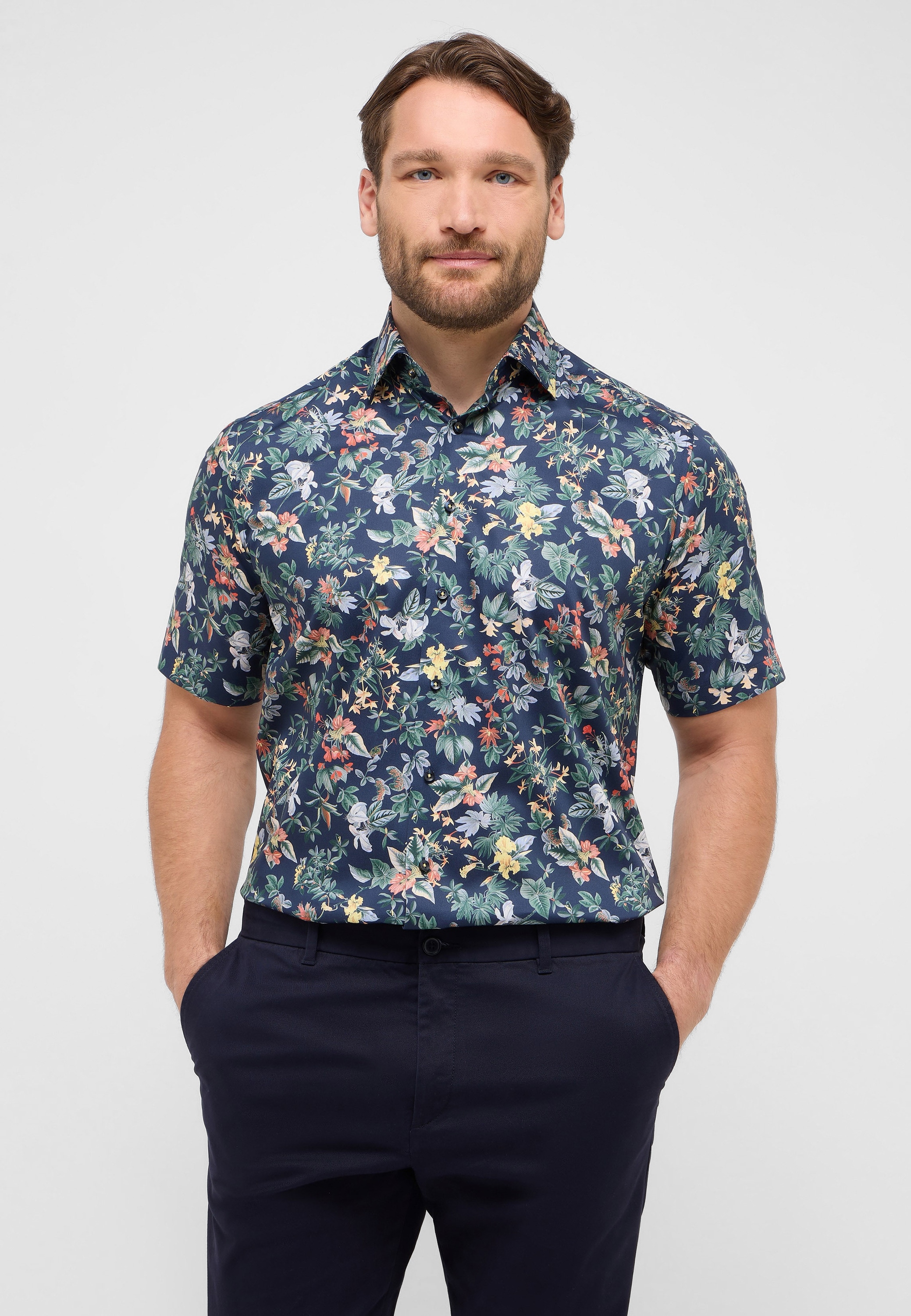 Eterna Kurzarmhemd "COMFORT FIT", NON IRON (bügelfrei) günstig online kaufen