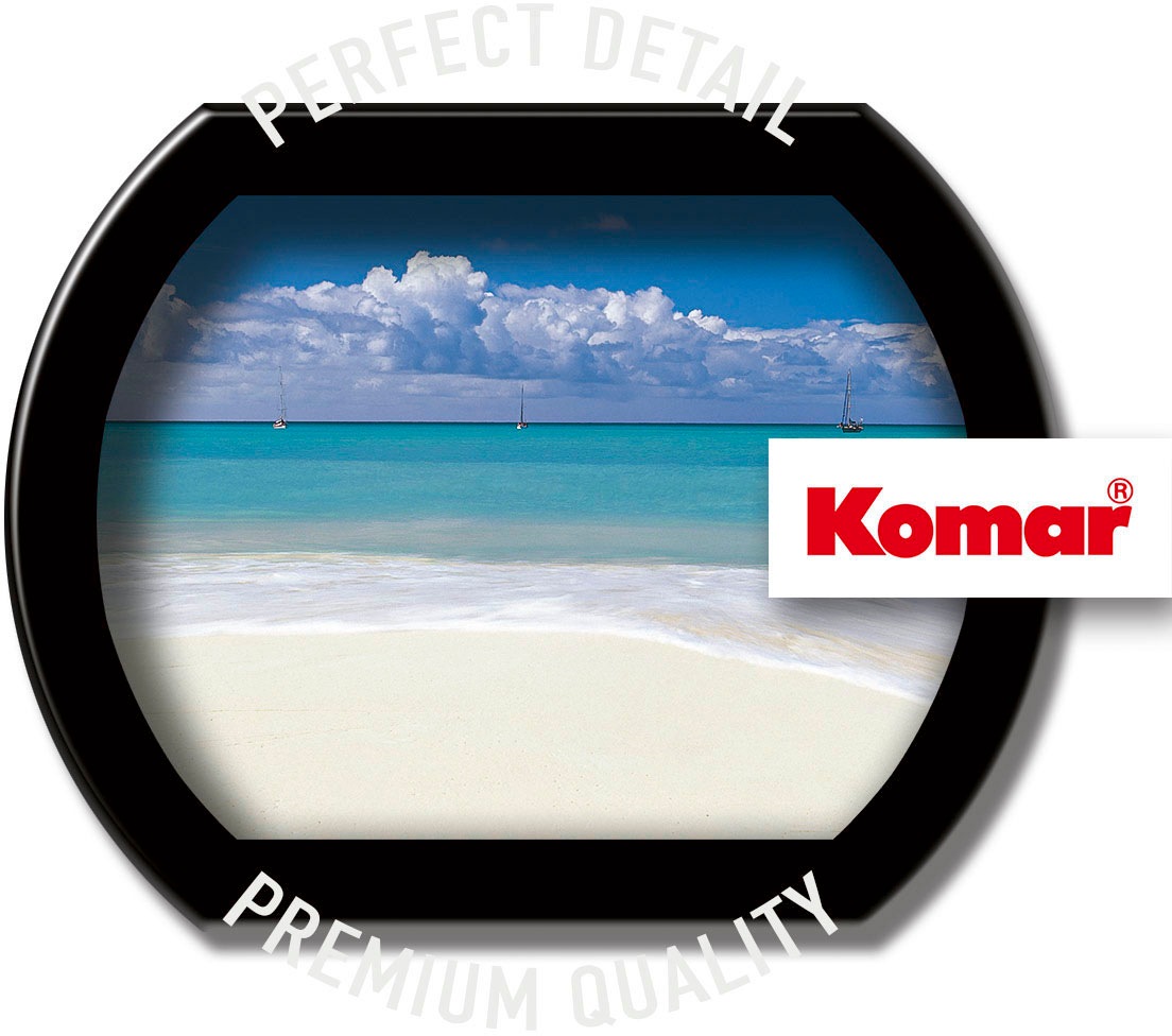 Komar Fototapete »Deserted Beach - Größe 368 x 127 cm« bedruckt glatt Wohnzimmer, Schlafzimmer