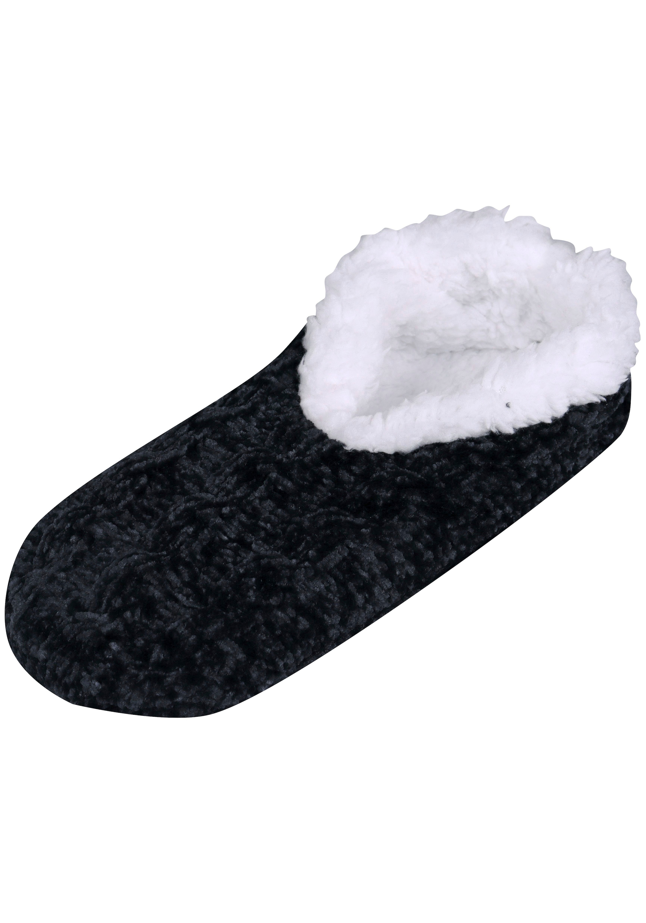 Capelli New York Socken 1 Stk. tlg. mit flauschigem Kunstfellfutter günstig online kaufen