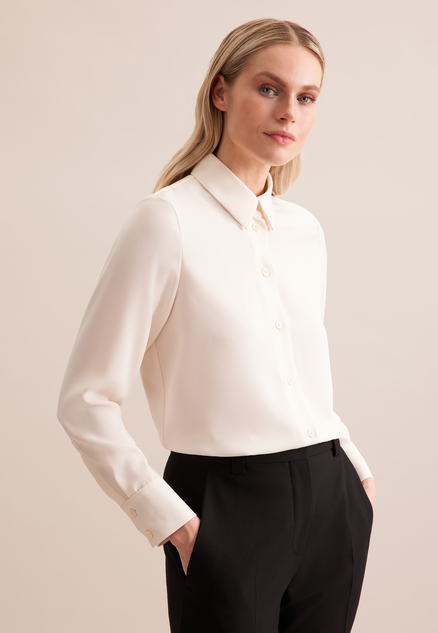 seidensticker Hemdbluse "Schwarze Rose" 1/1 Uni günstig online kaufen