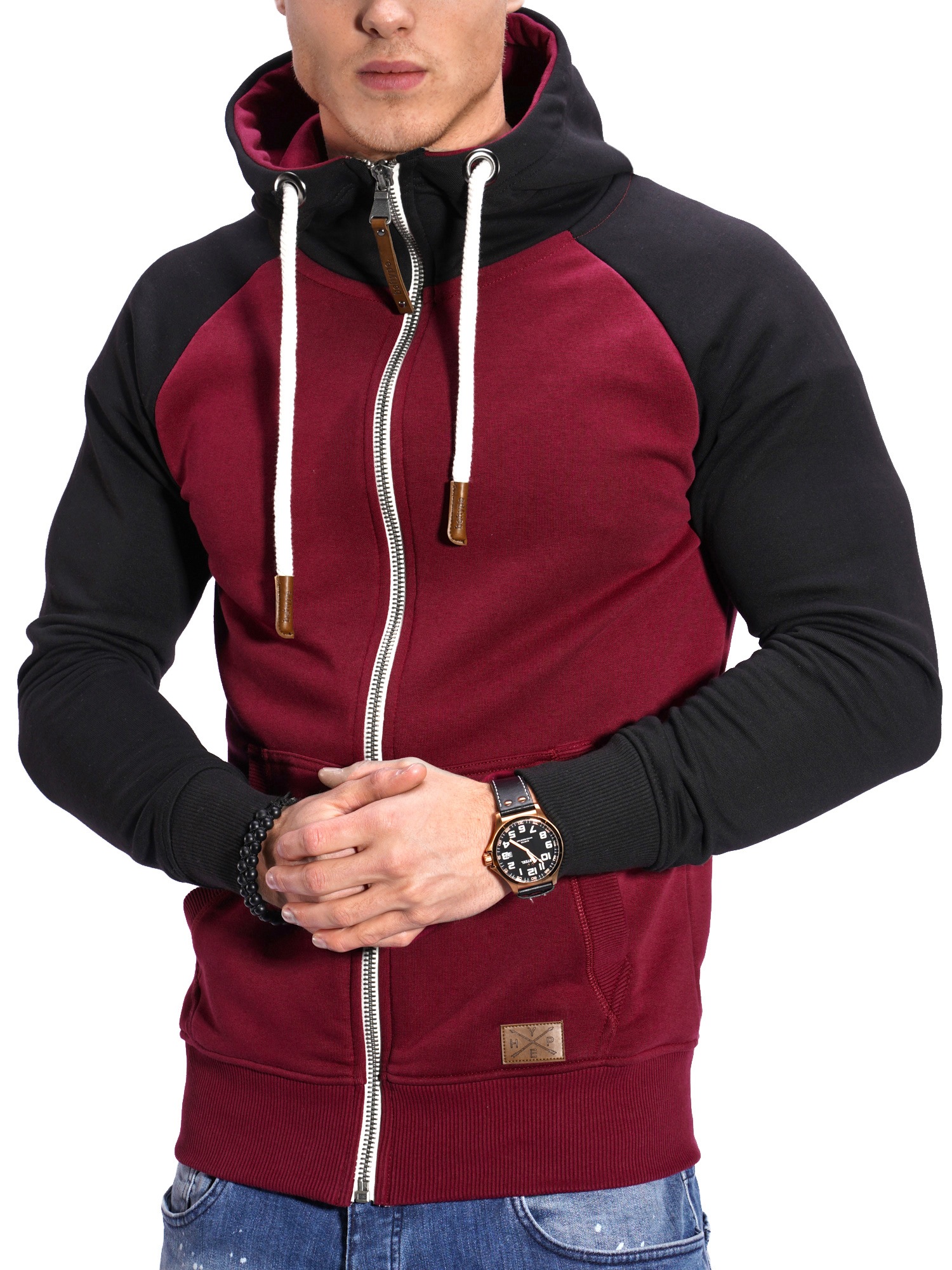 behype Sweatjacke »RAGLAN«, mit Raglan-Ärmeln