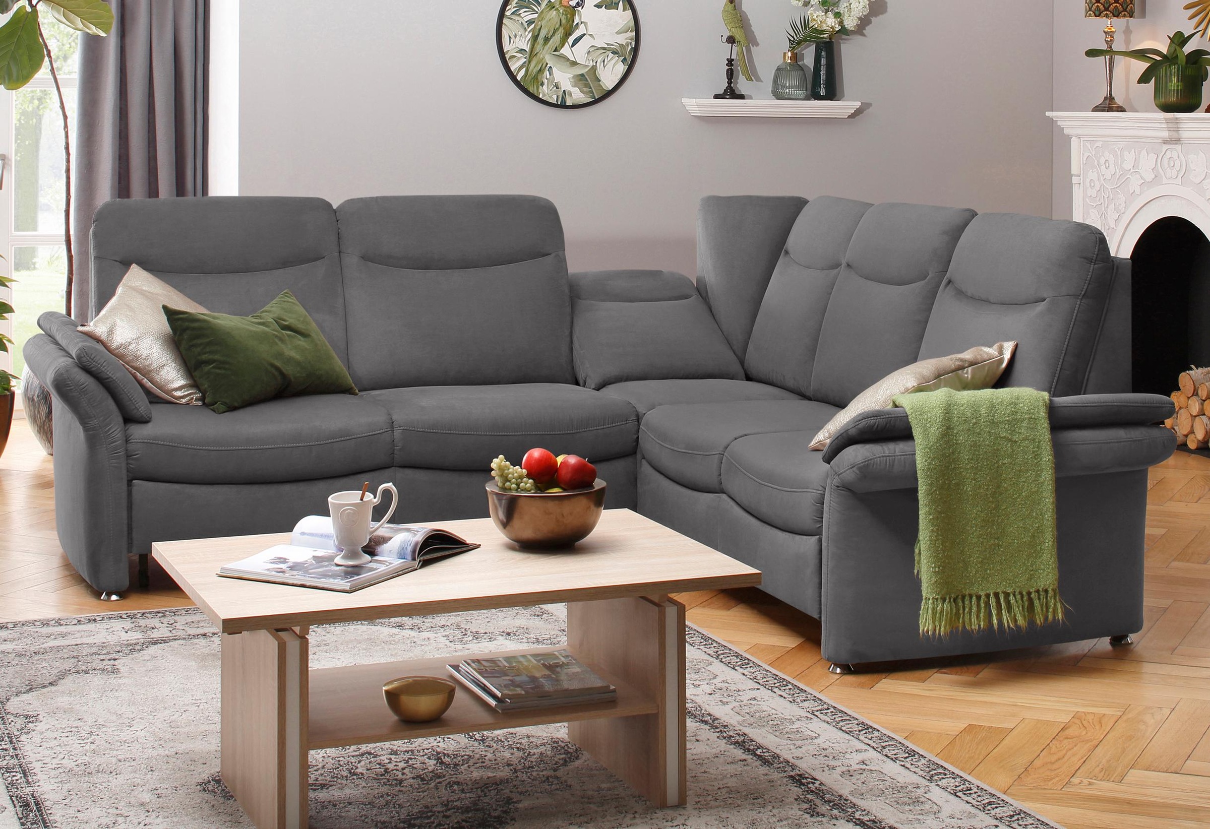 Home affaire Ecksofa »Tahoma L-Form«, mit Armlehnfunktion, wahlweise Bettfunktion, Schublade, Relaxfunktion