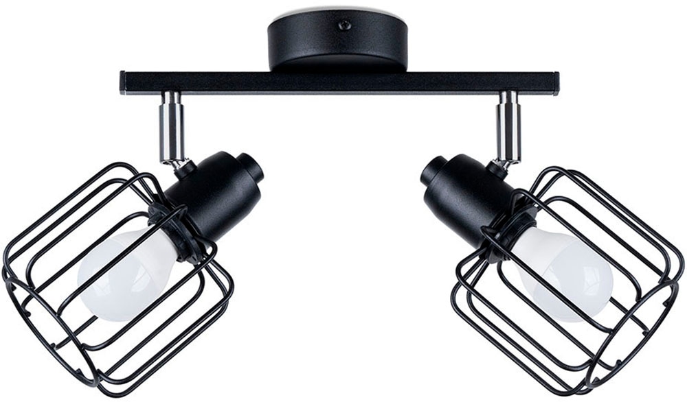 SOLLUX lighting Deckenleuchte »BELUCI«, 2 flammig, Leuchtmittel E14 | ohne Leuchtmittel, beweglicher Lampenschirm