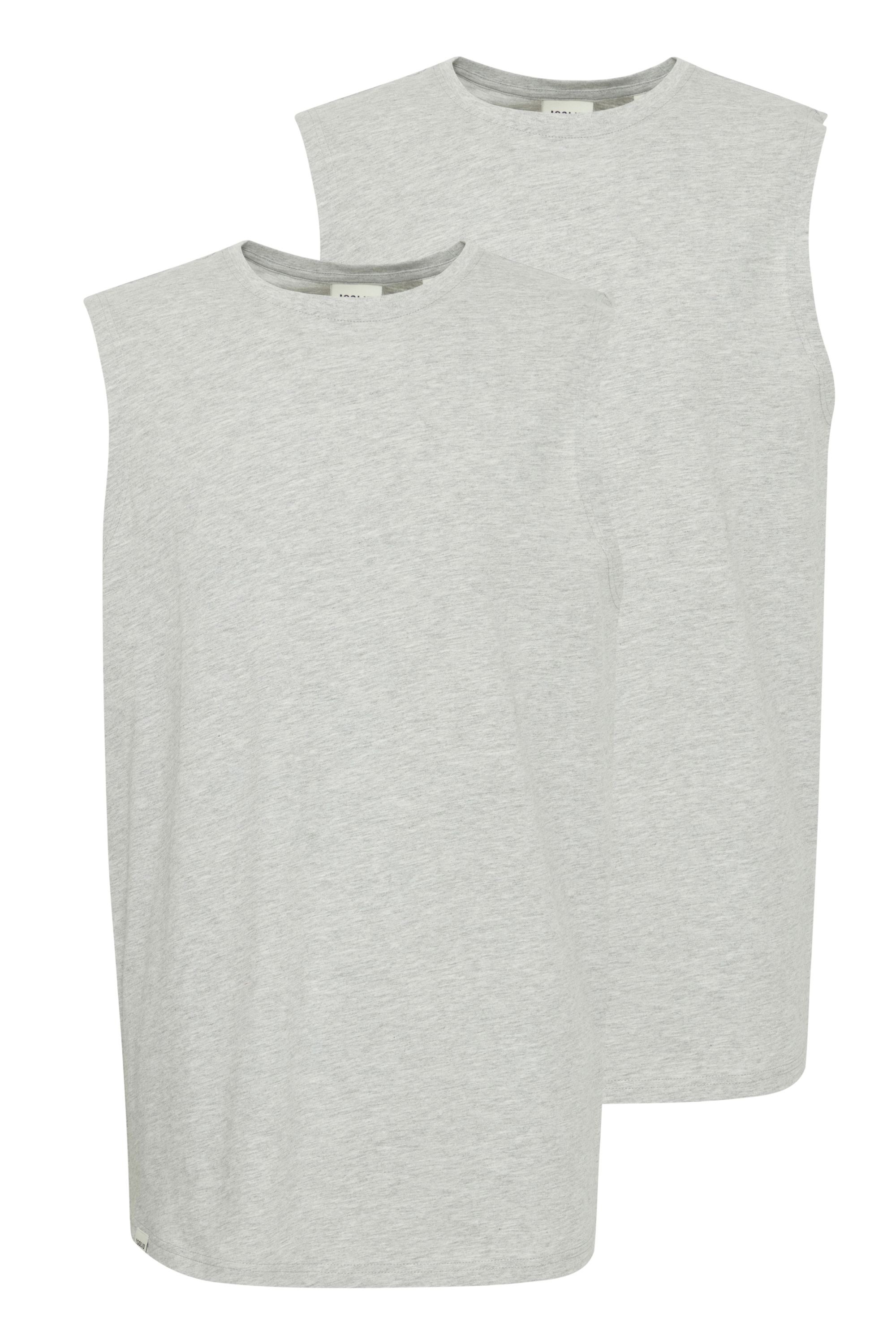 SOLID Herren Longtop "Tanktop SDMLongi 2 Pack", grau, Gr. L, Obermaterial: 100% Baumwolle CO., Tops