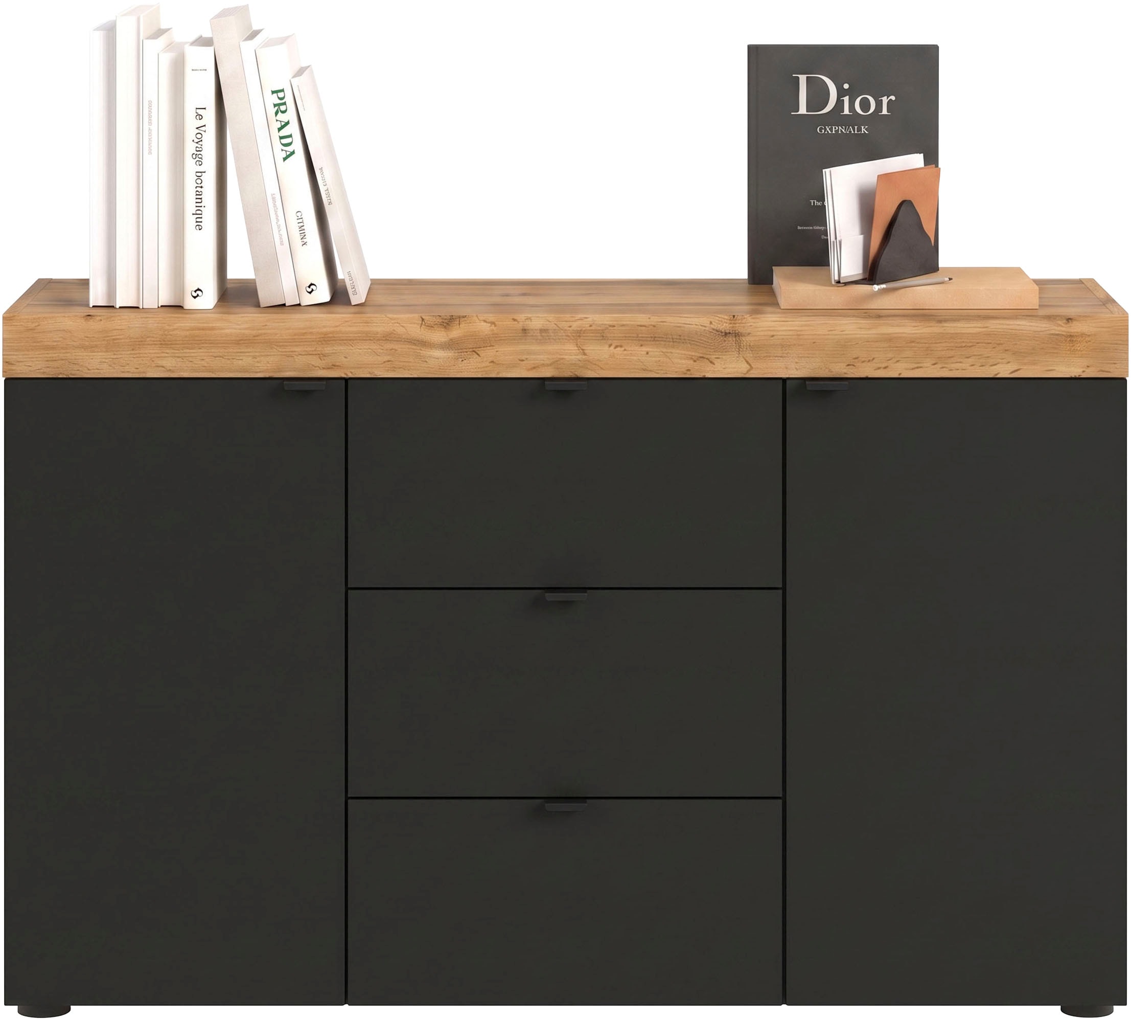 OTTO home Sideboard »MAMBO II, Breite 125 cm, 2 Türen, 3 Schubkästen« 1 Stk. tlg. Sideboard, Kommode, Wohnzimmer, Flur, Arbeitszimmer