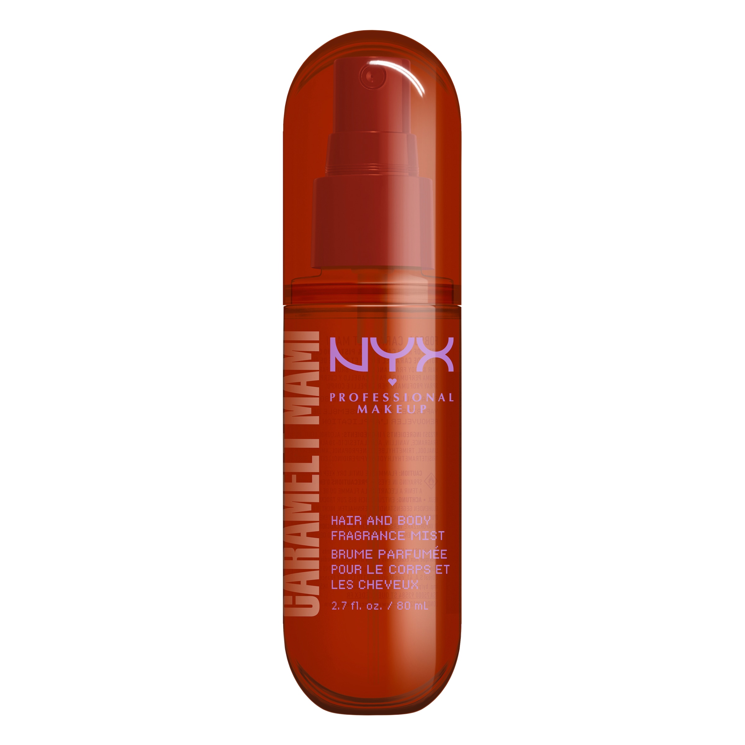 NYX PROFESSIONAL MAKEUP Bodyspray »CARAMELT MAMI HAIR & BODY MIST« duftet nach Karamell & Pistazie