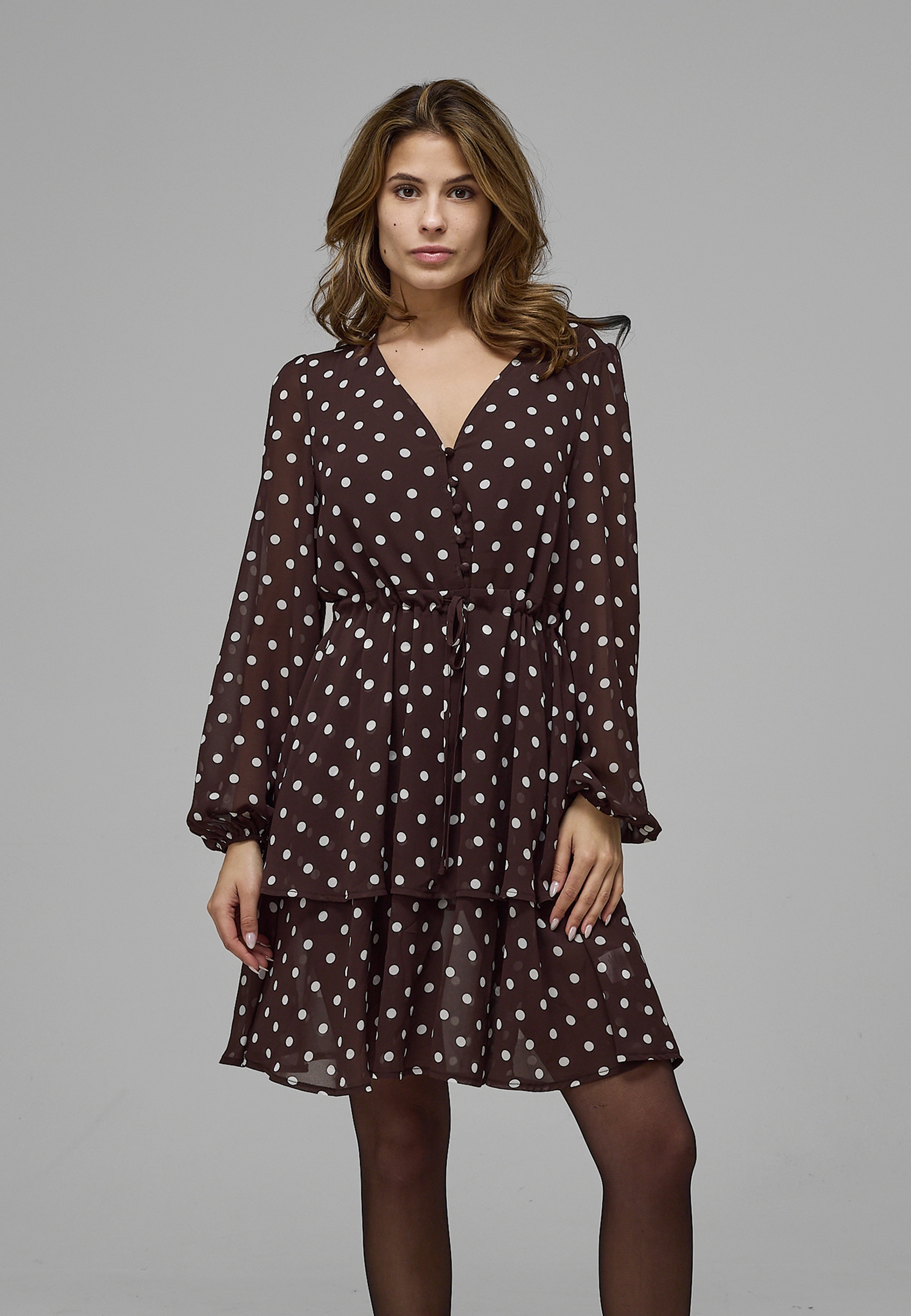 ESTELOU A-Linien-Kleid »ESTELOU Polka Dot Dress« 1 tlg.
