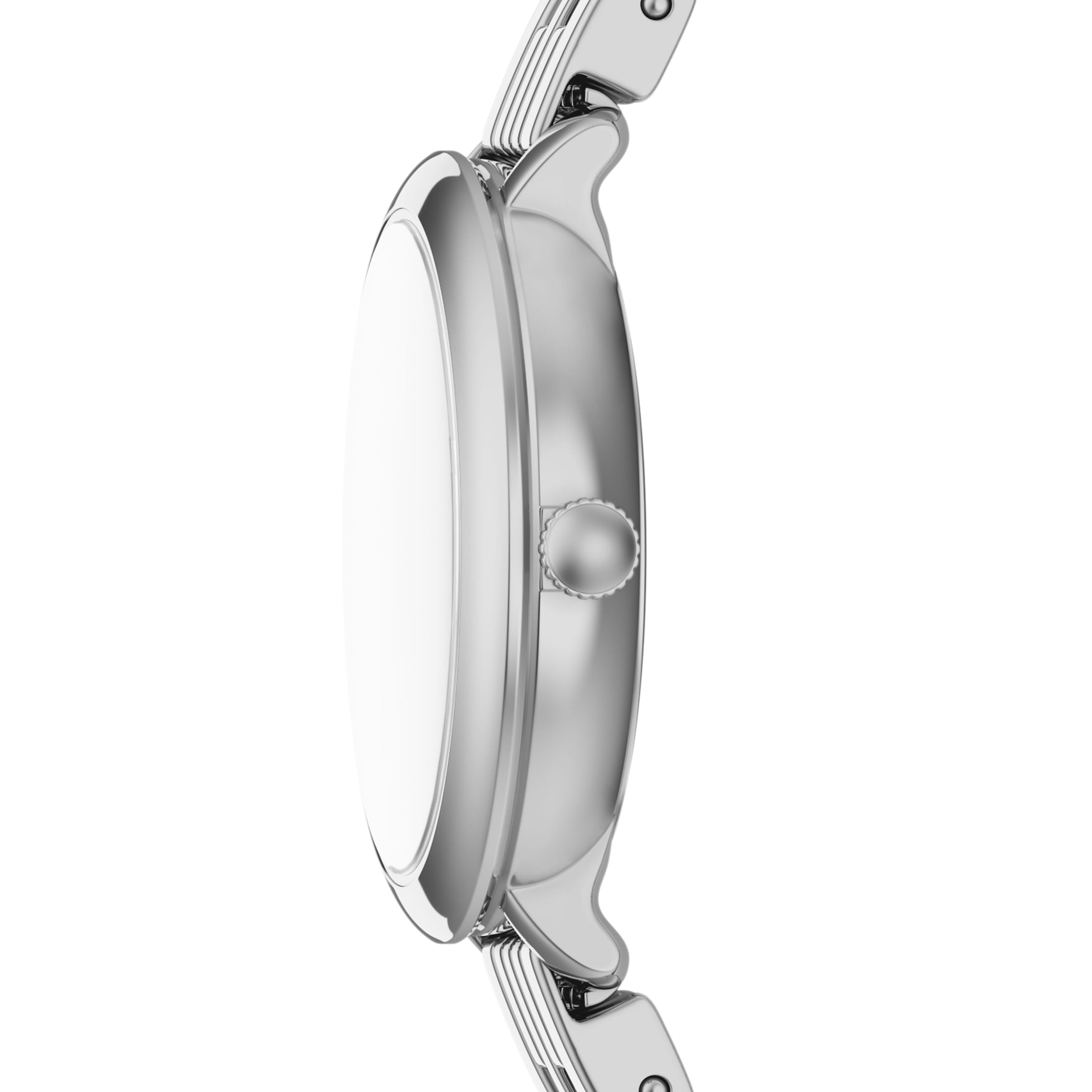 Fossil Quarzuhr »Heidi« Armbanduhr, Edelstahlarmband, analog, Glassteine