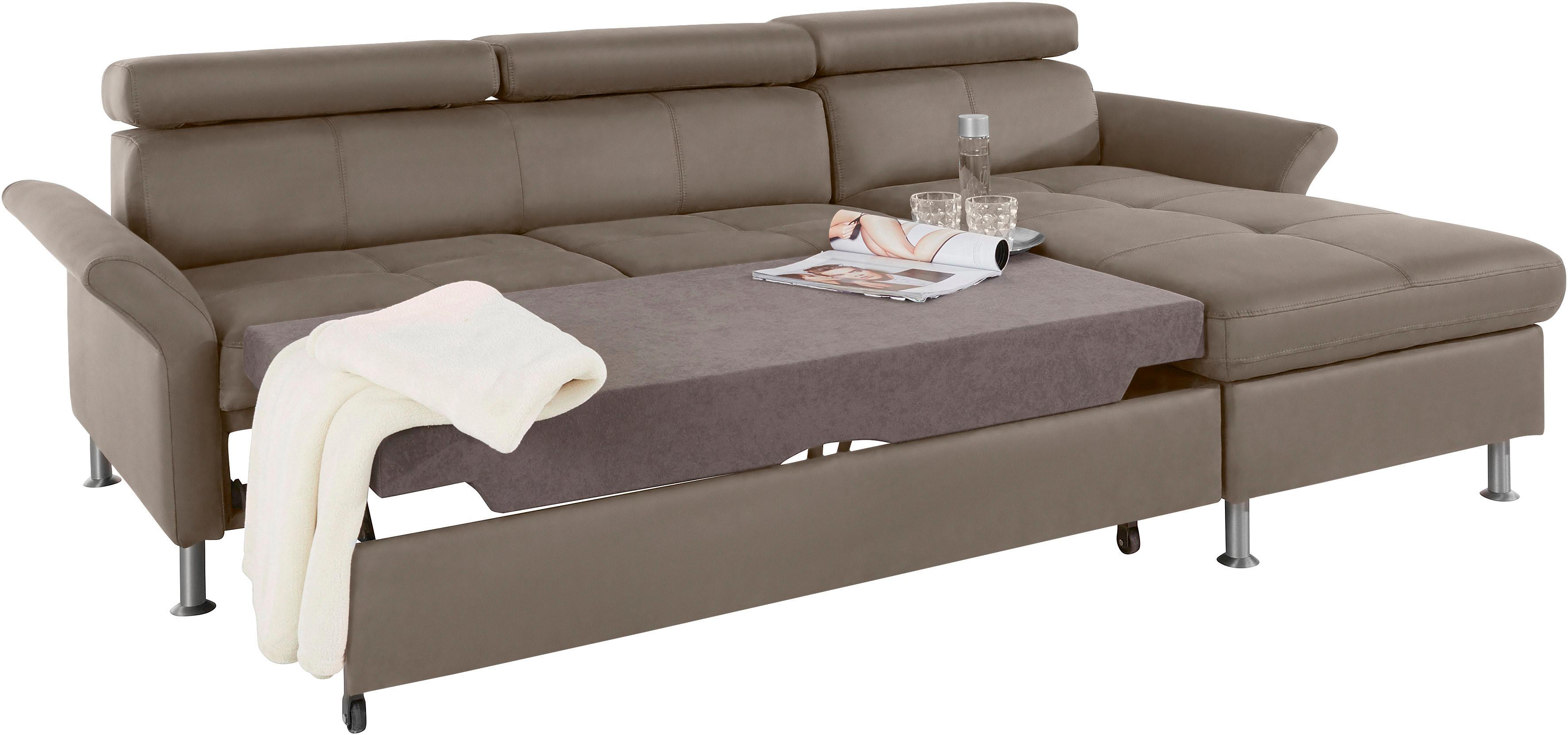 Thumbnail - exxpo - sofa fashion Ecksofa "Maretto, bequem und komfortabel, L-Form", inkl. Kopf- bzw. Rückenverstellung, wahlweise mi...