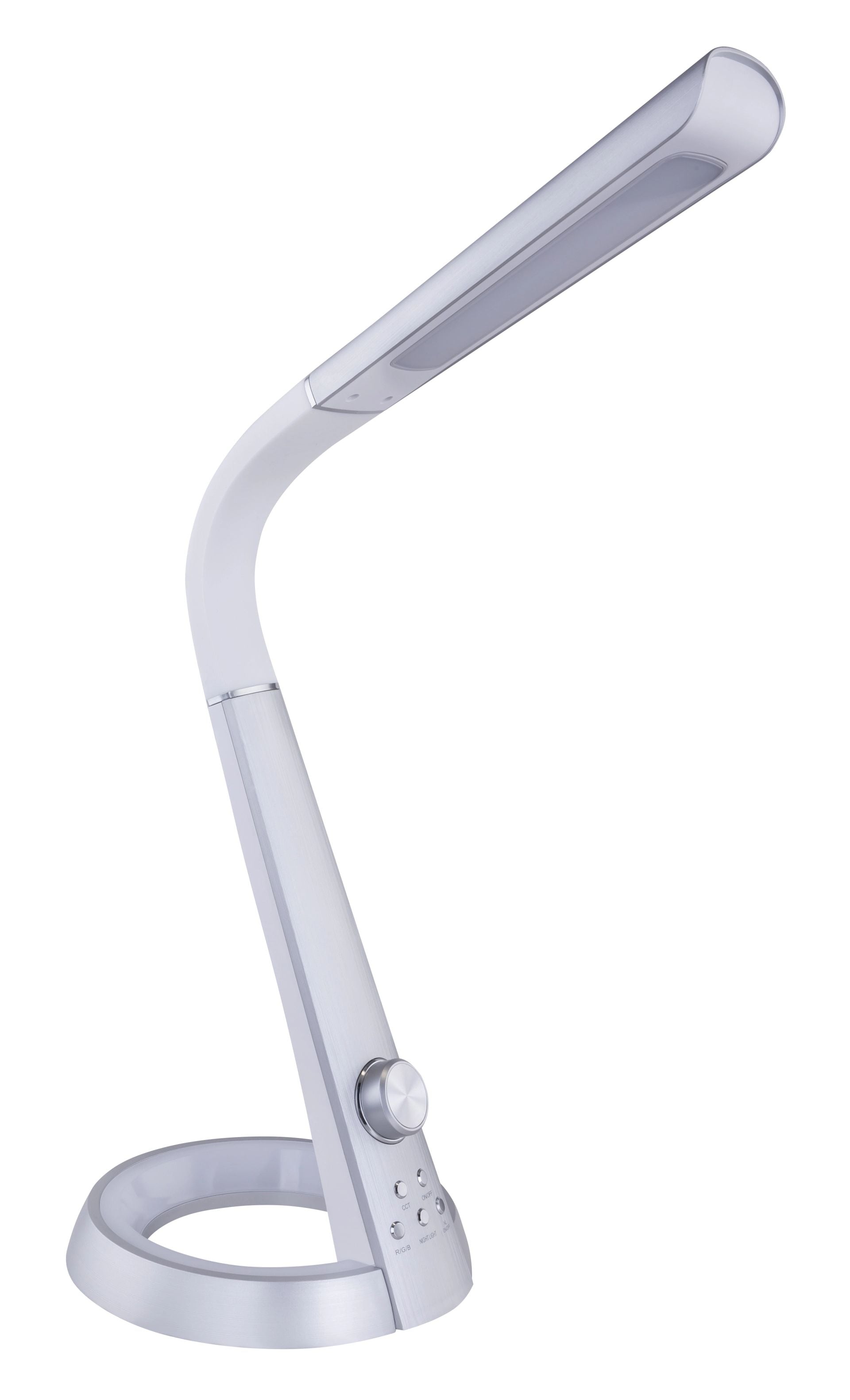 GLOBO LIGHTING LED Schreibtischlampe "MITTI", 1 Stk., silber, Leuchten, Farbwechsel Rot-Grün-Blau, Tischleuchte, Büroleuchte