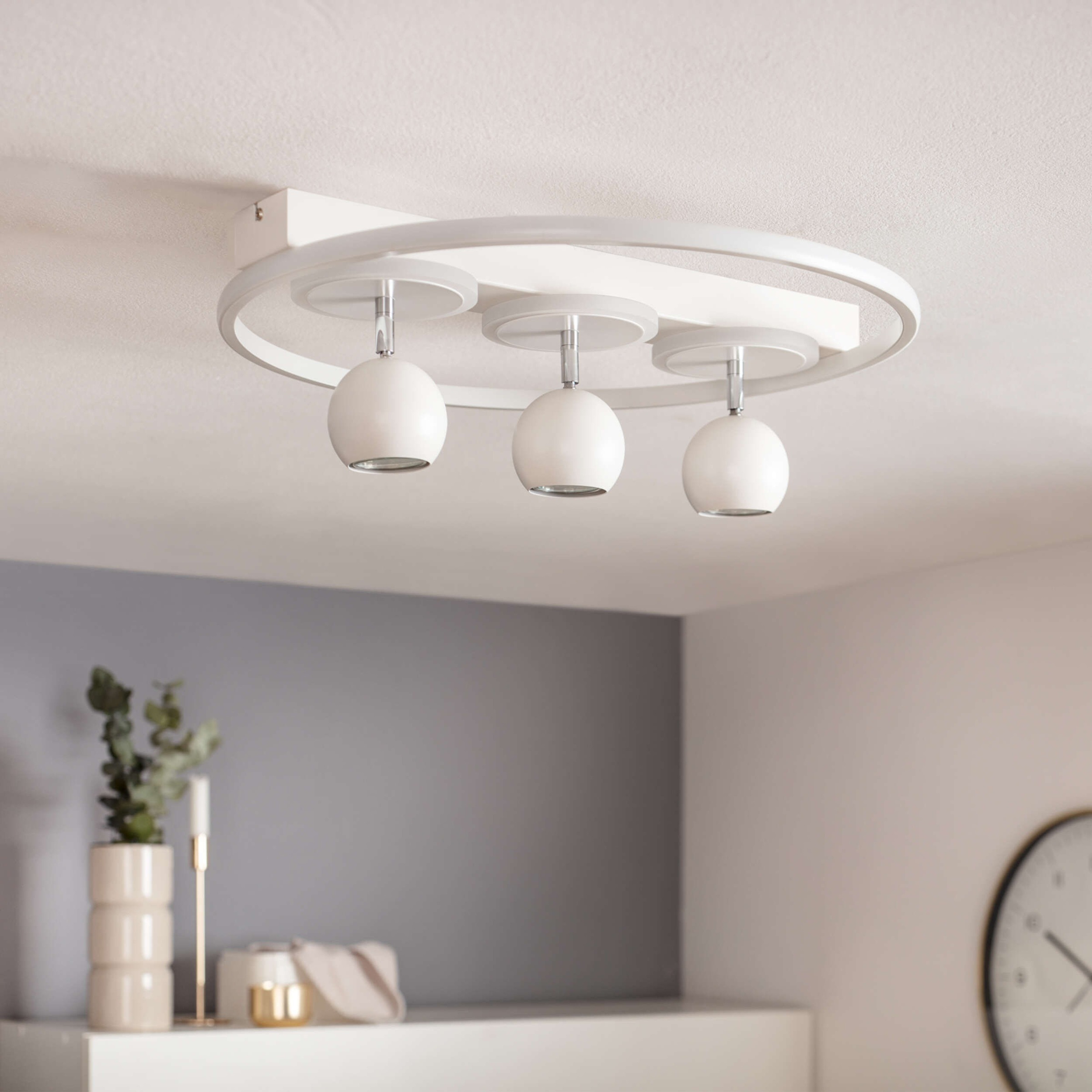 näve Deckenleuchte »3er-Spot LED "Ronda"«, 3 flammig, Leuchtmittel GU10 | LED fest integriert, modernes design. Helles Licht.