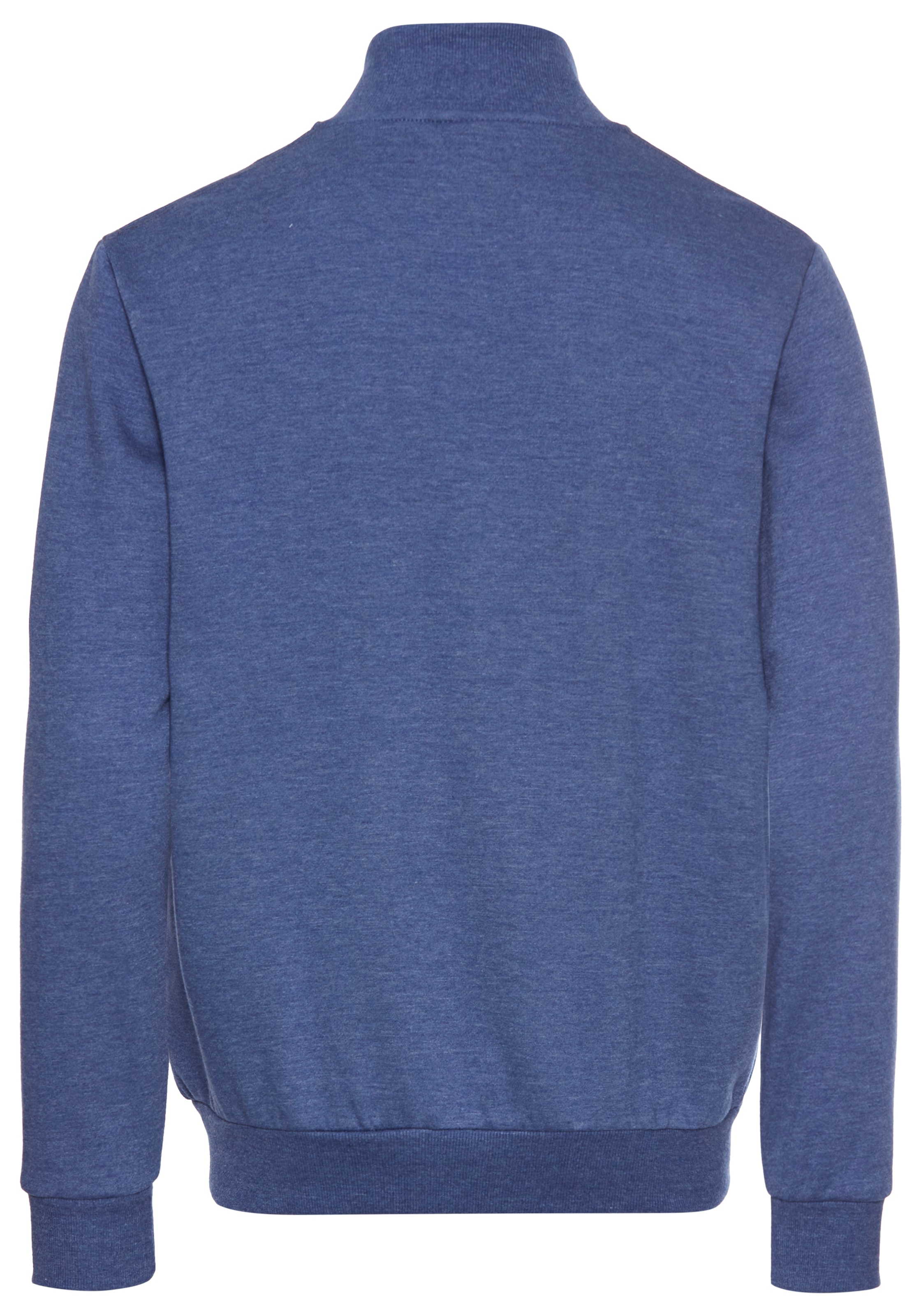 Man's World Sweatjacke, Stehkragen und dezentem Logodruck