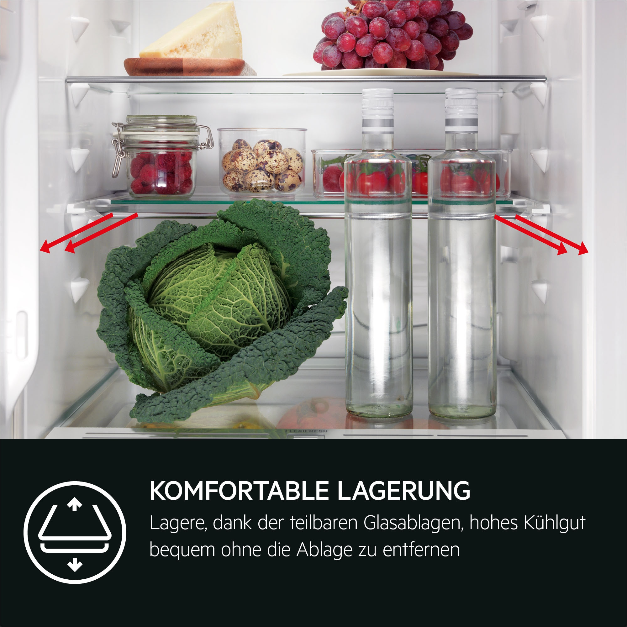 AEG Einbaukühlschrank 6000 »TK6DS181DC 923584343« 176,9 cm hoch 55,7 cm breit DynamicAir: Für gleichmäßige Kälteverteilung