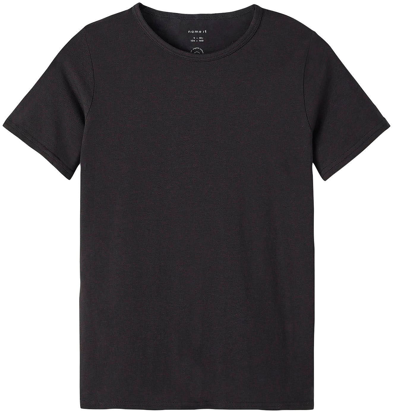 Thumbnail - Name It T-Shirt "NKMT-SHIRT – T-Shirt im 2er-Pack mit Rundhals", 2 Stk. unifarben, casual, slim fit, Jersey, Rundhals