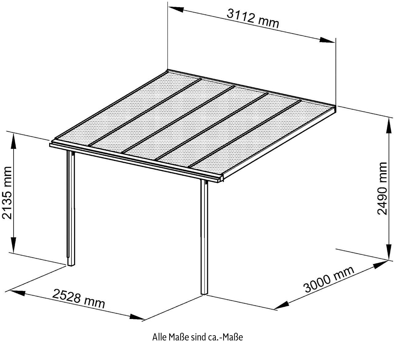 Beckmann Terrassendach »TREND Gr. 2«